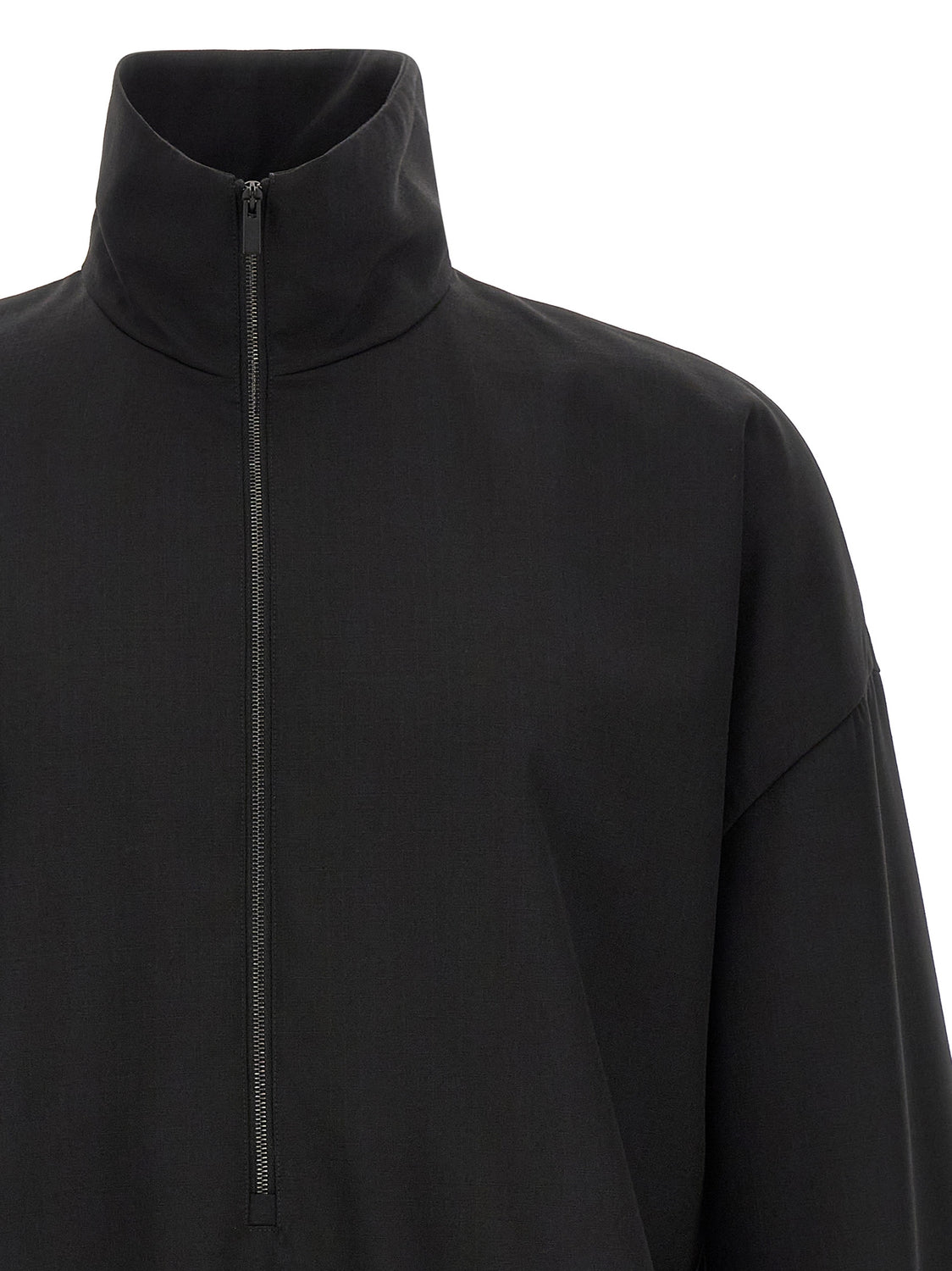 Black Virgin Wool Sweatshirt