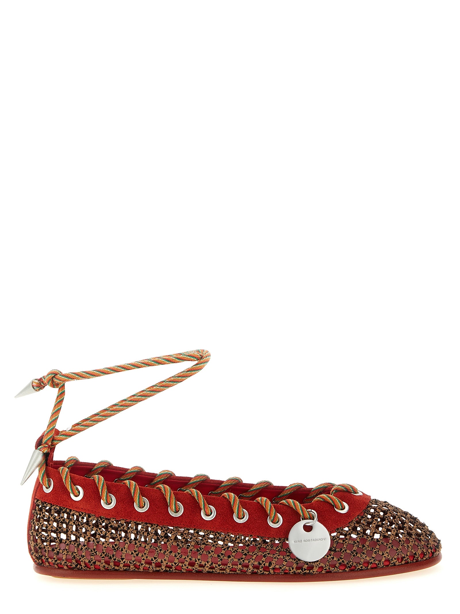 Multicolor Polyester Ballet Flats