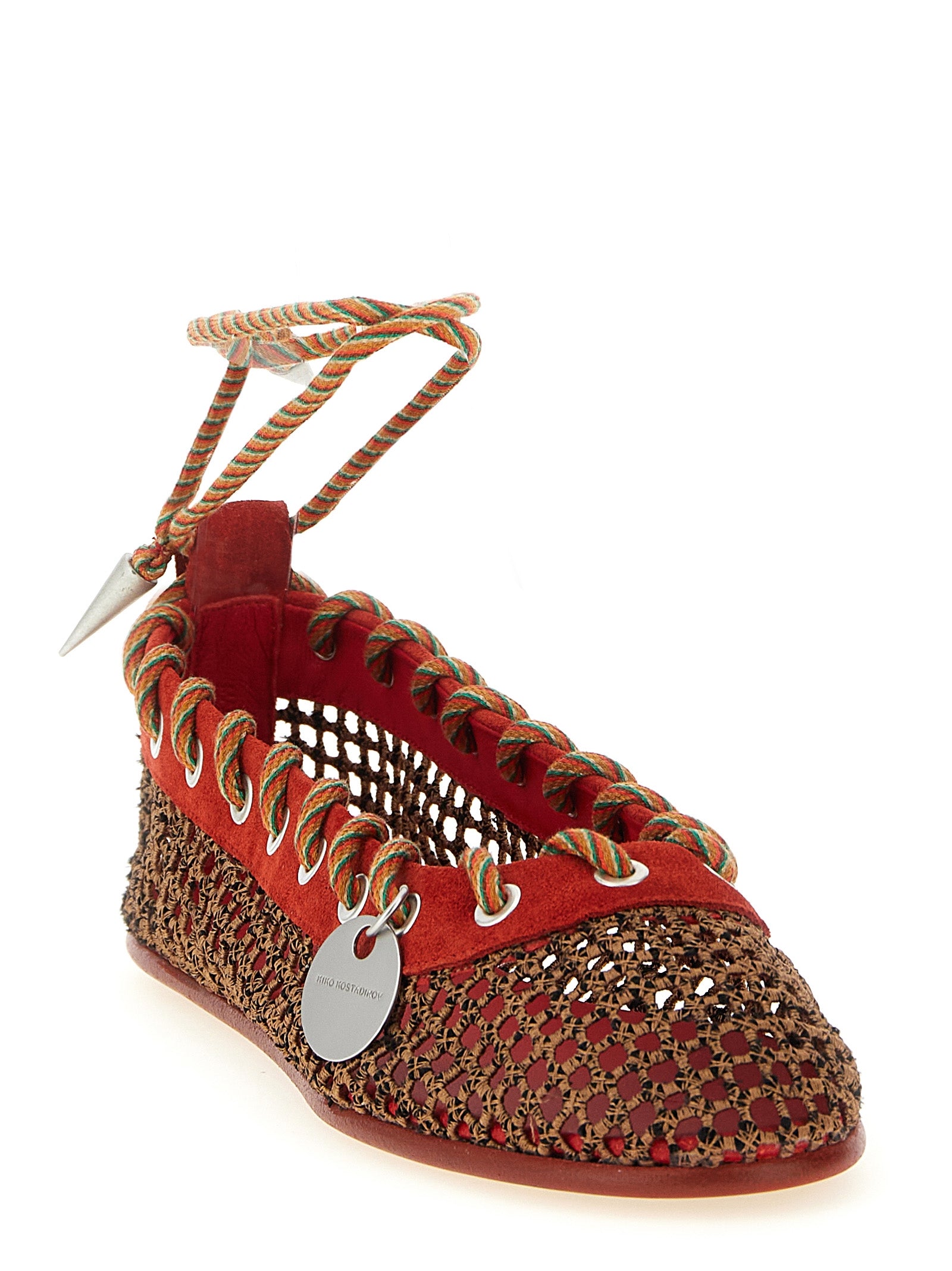 Multicolor Polyester Ballet Flats