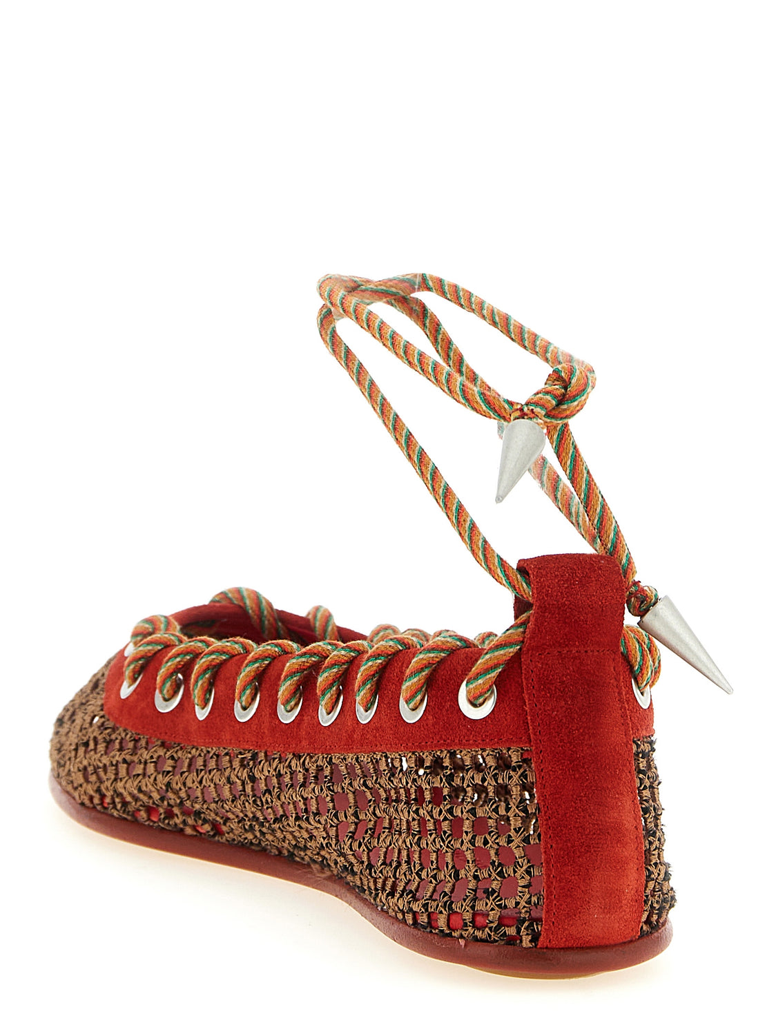 Multicolor Polyester Ballet Flats
