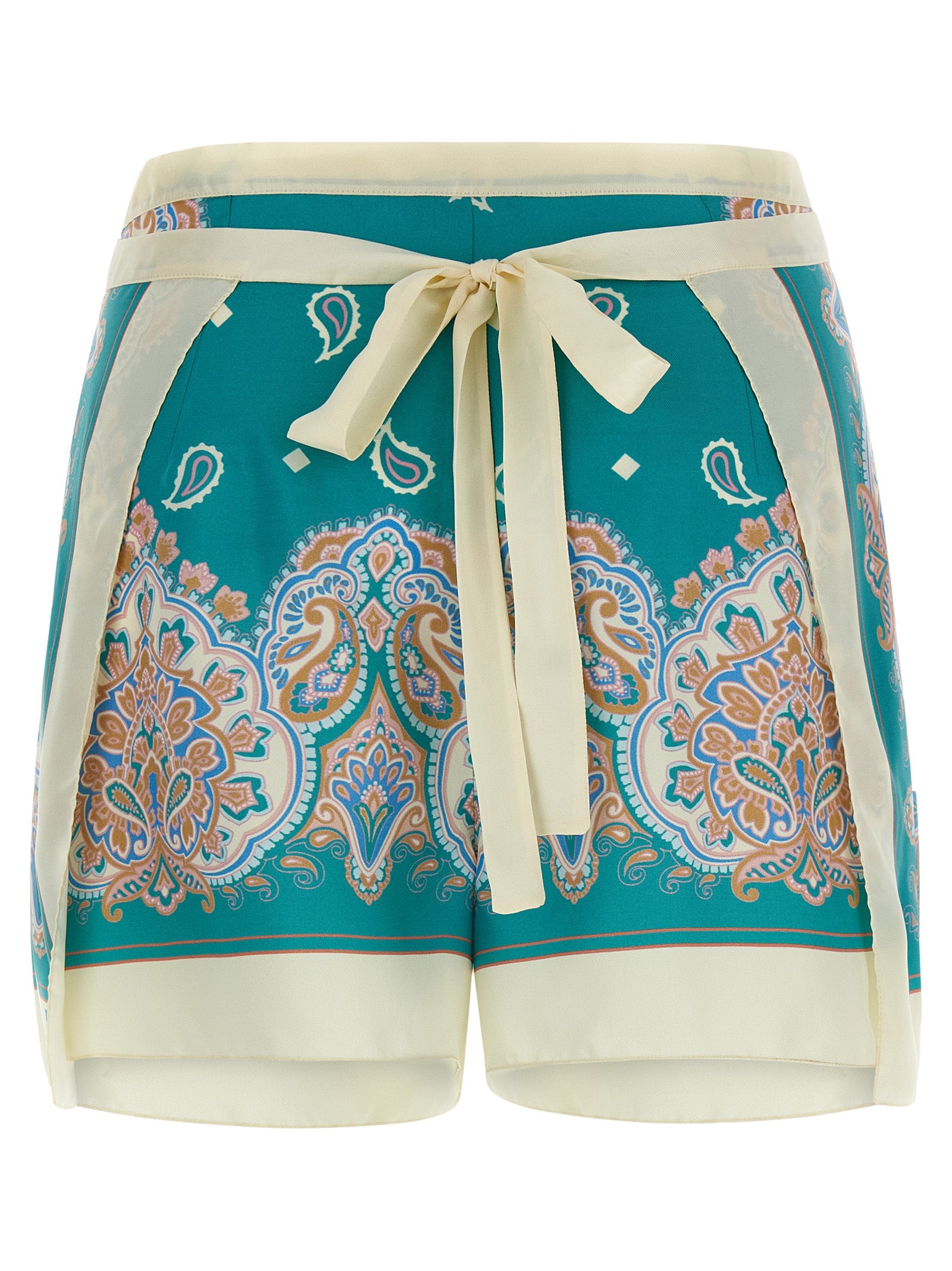 Multicolor Viscose Shorts