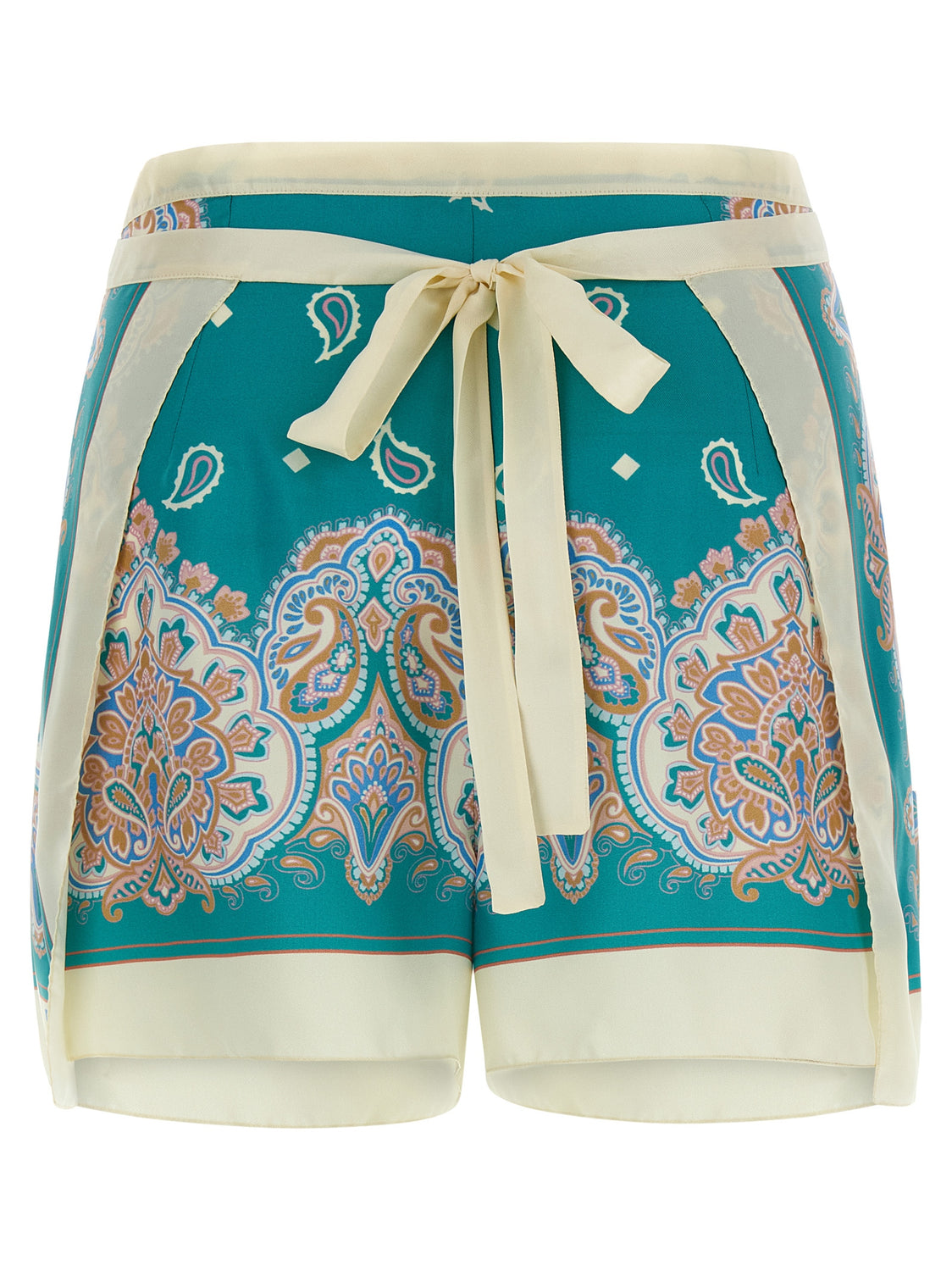 Multicolor Viscose Shorts