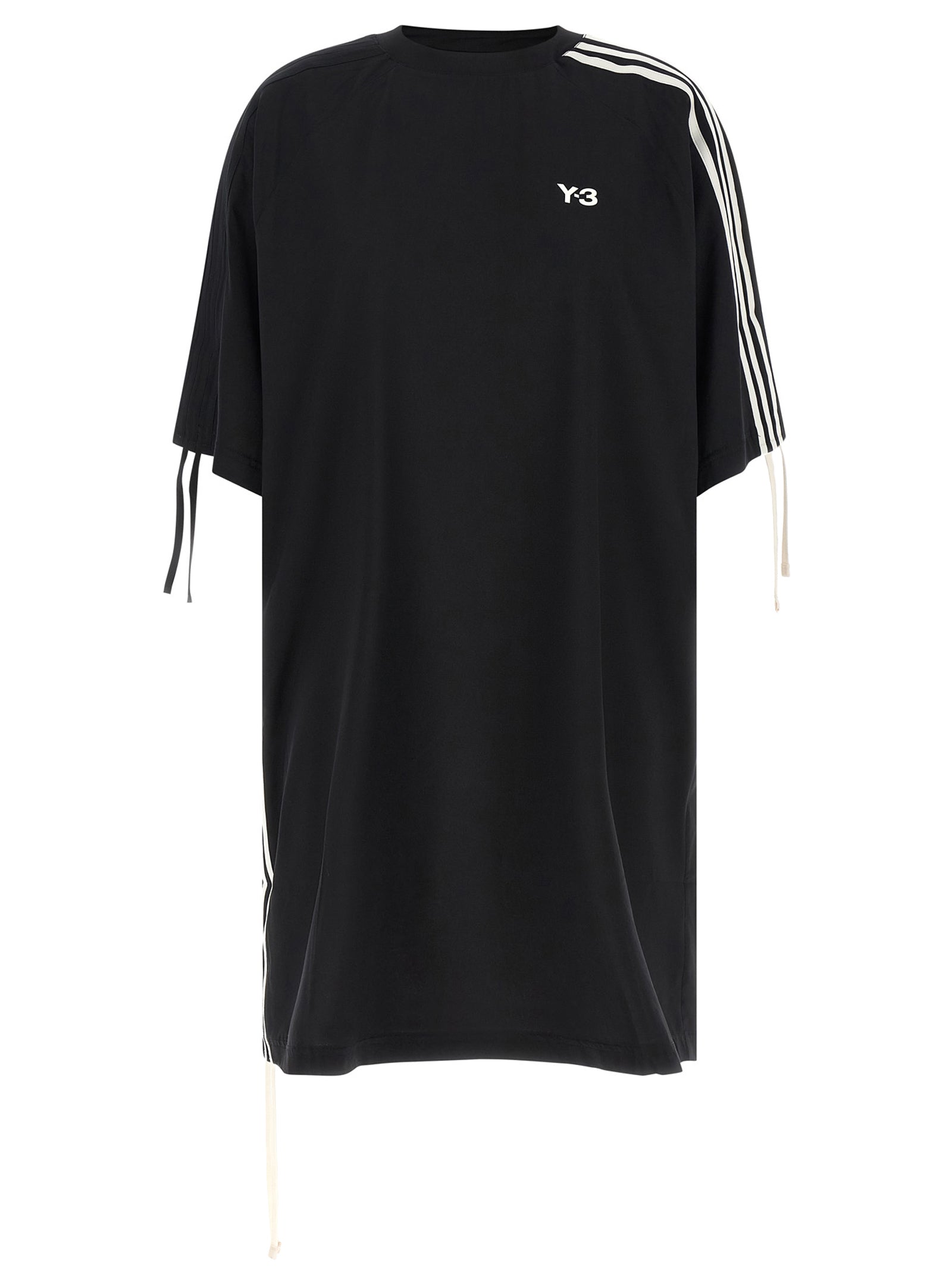 Black Polyester Short Dress