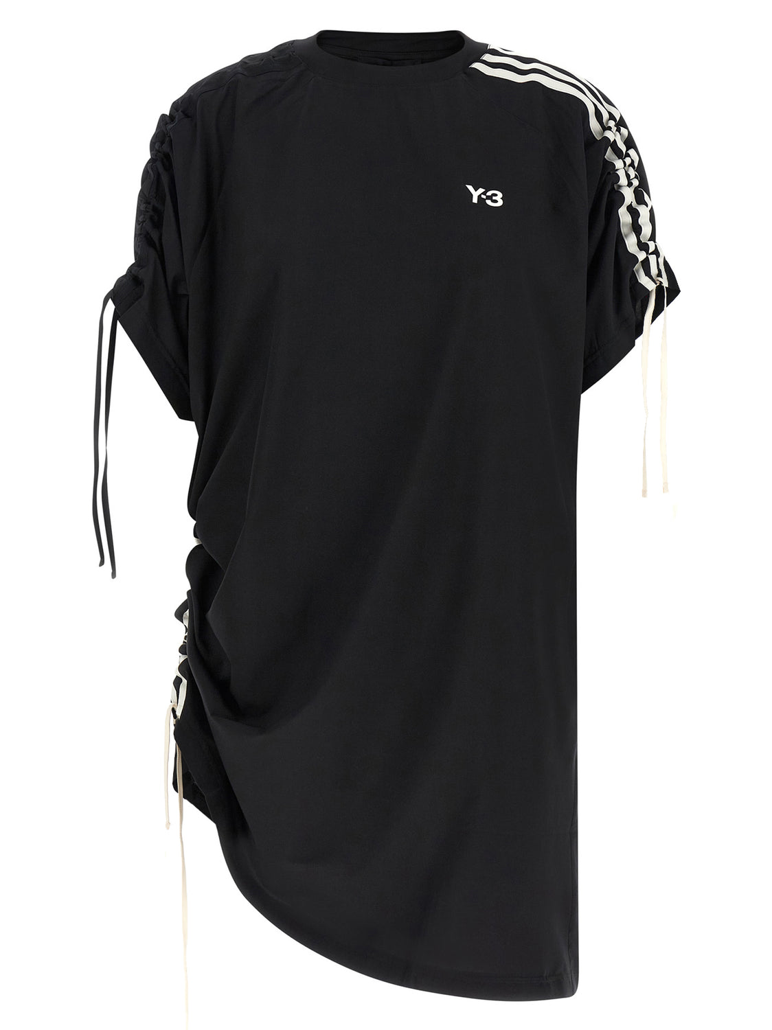 Black Polyester Short Dress