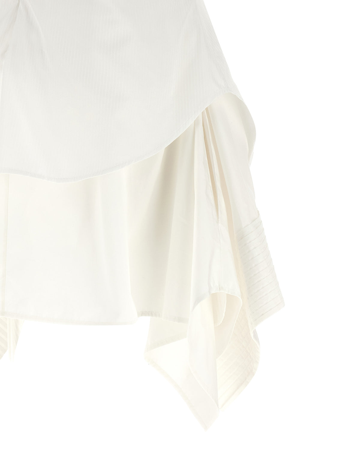 White Cotton Short Dress