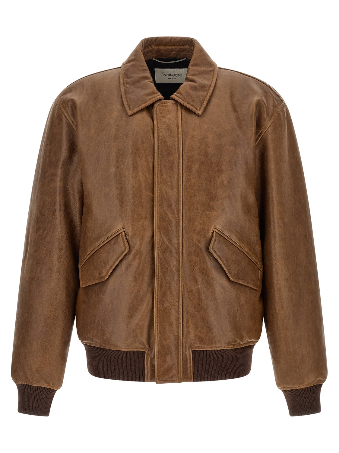 Brown Lamb Leather Leather Jacket