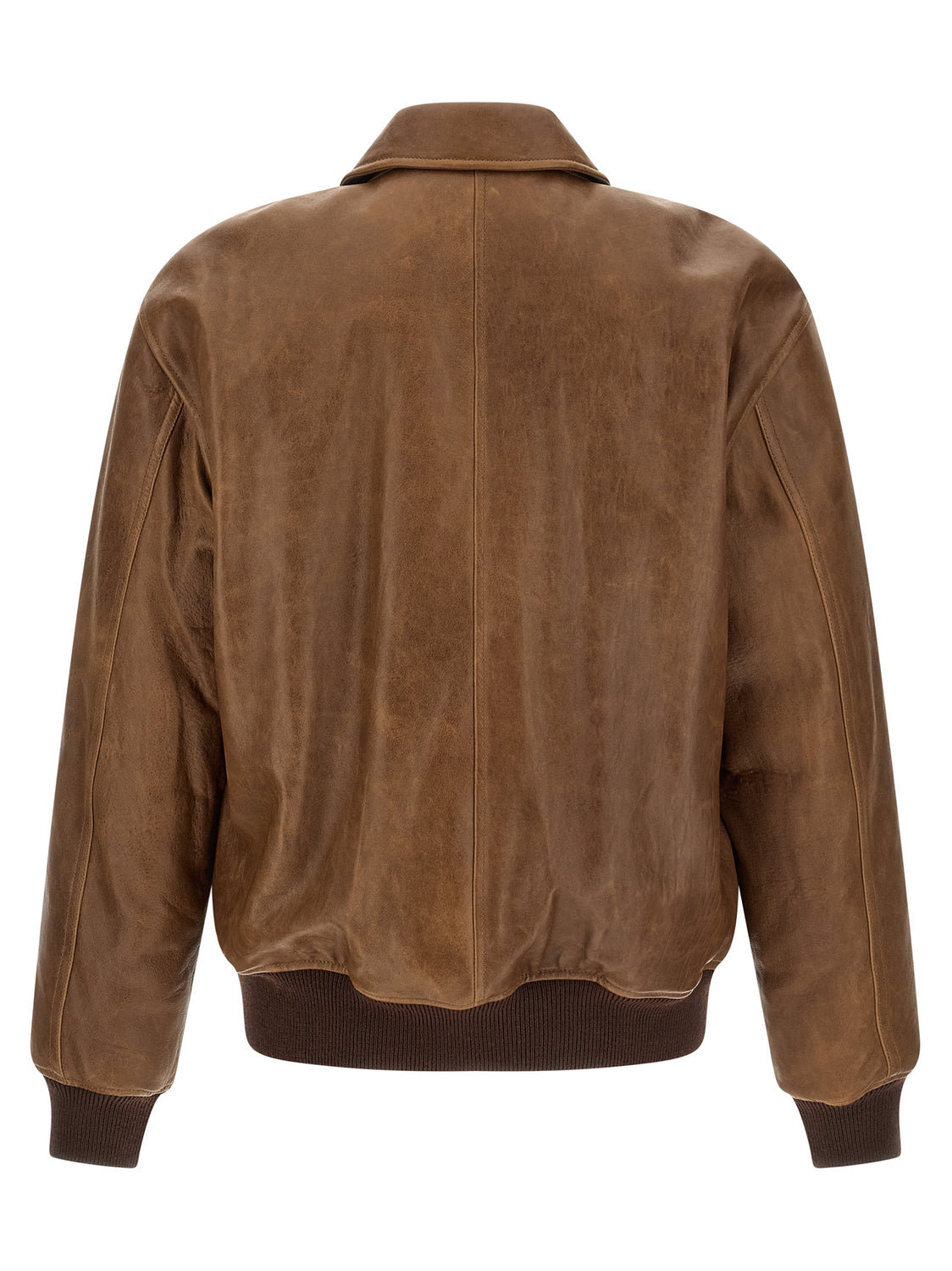 Brown Lamb Leather Leather Jacket
