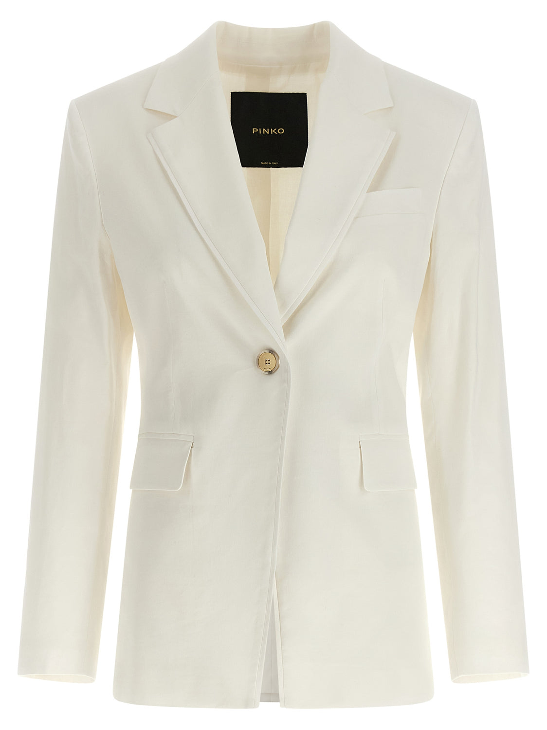 White Linen Blazer