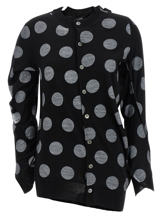 Bicolor Wool Cardigan