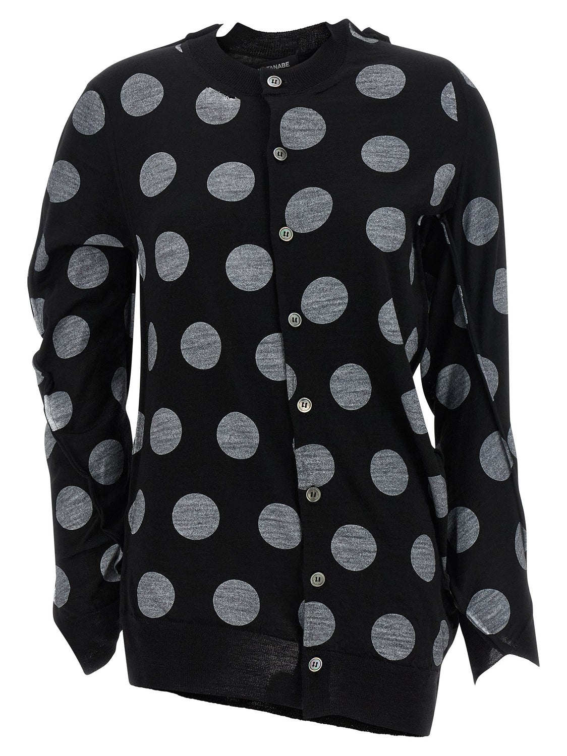 Bicolor Wool Cardigan