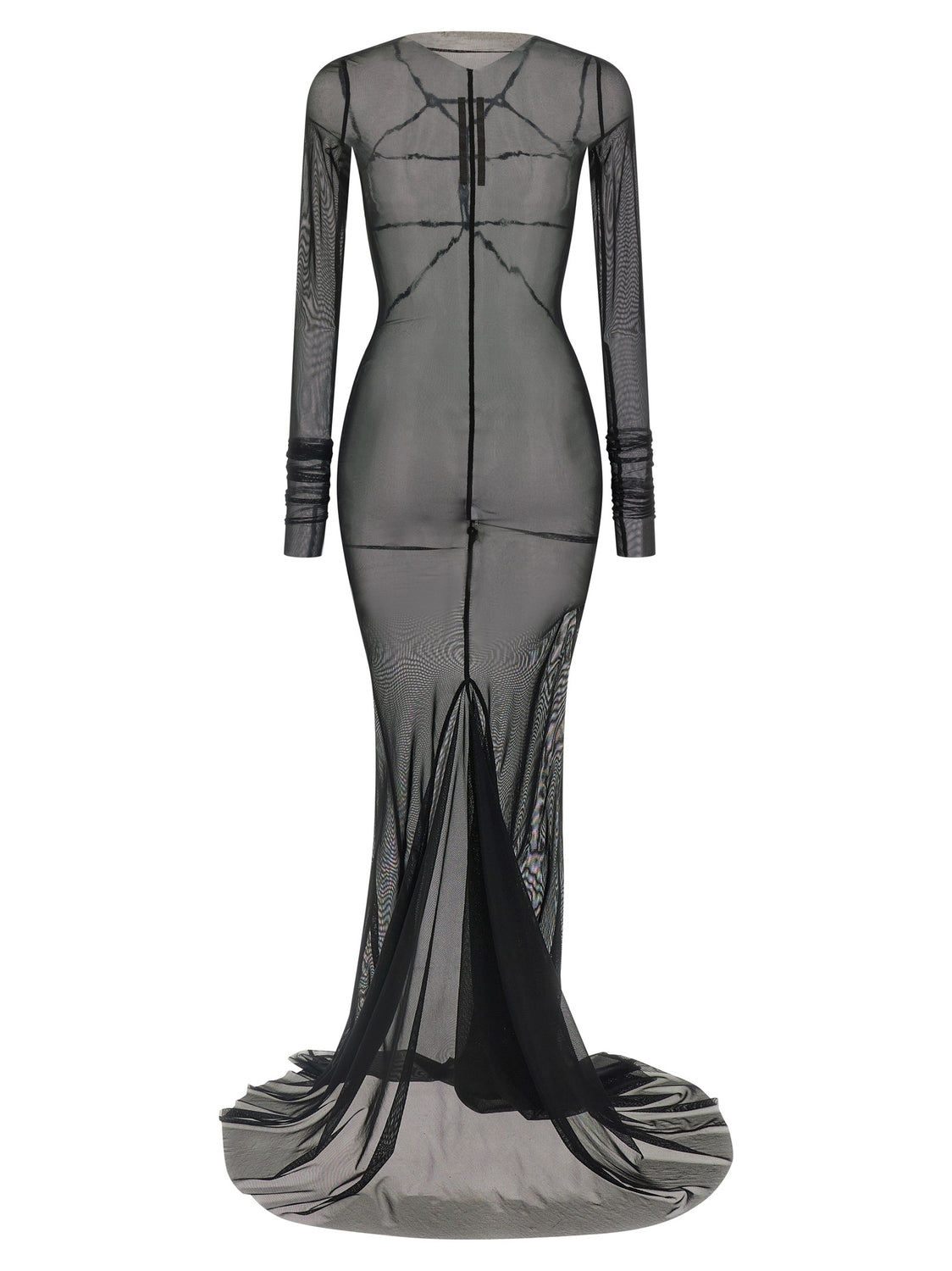 Black Nylon Long Dress