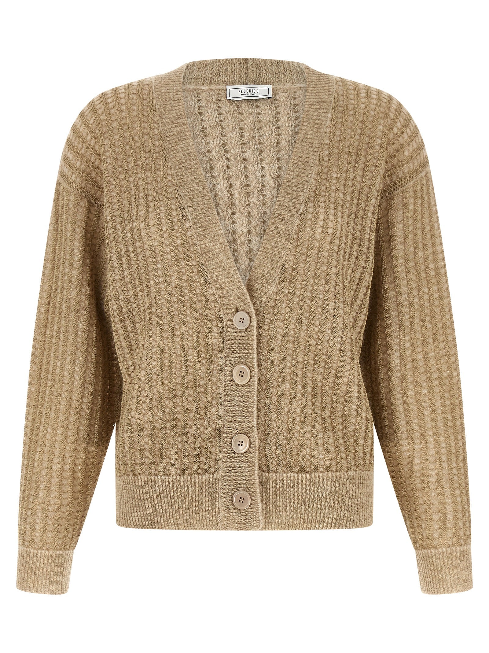 Beige Viscose Cardigan