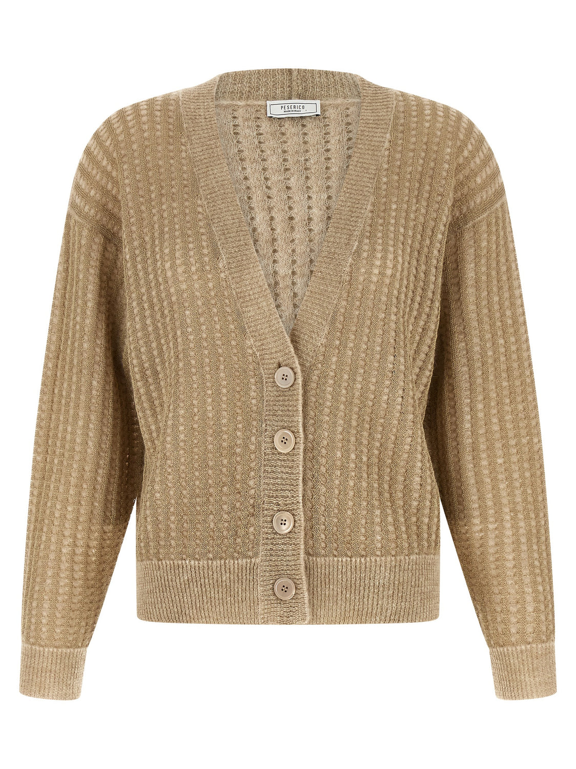 Beige Viscose Cardigan