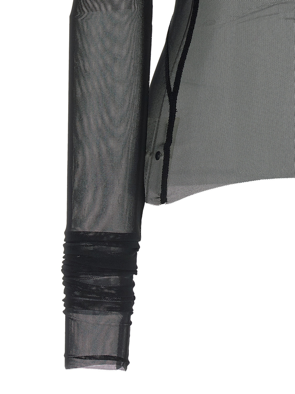 Black Nylon Cardigan
