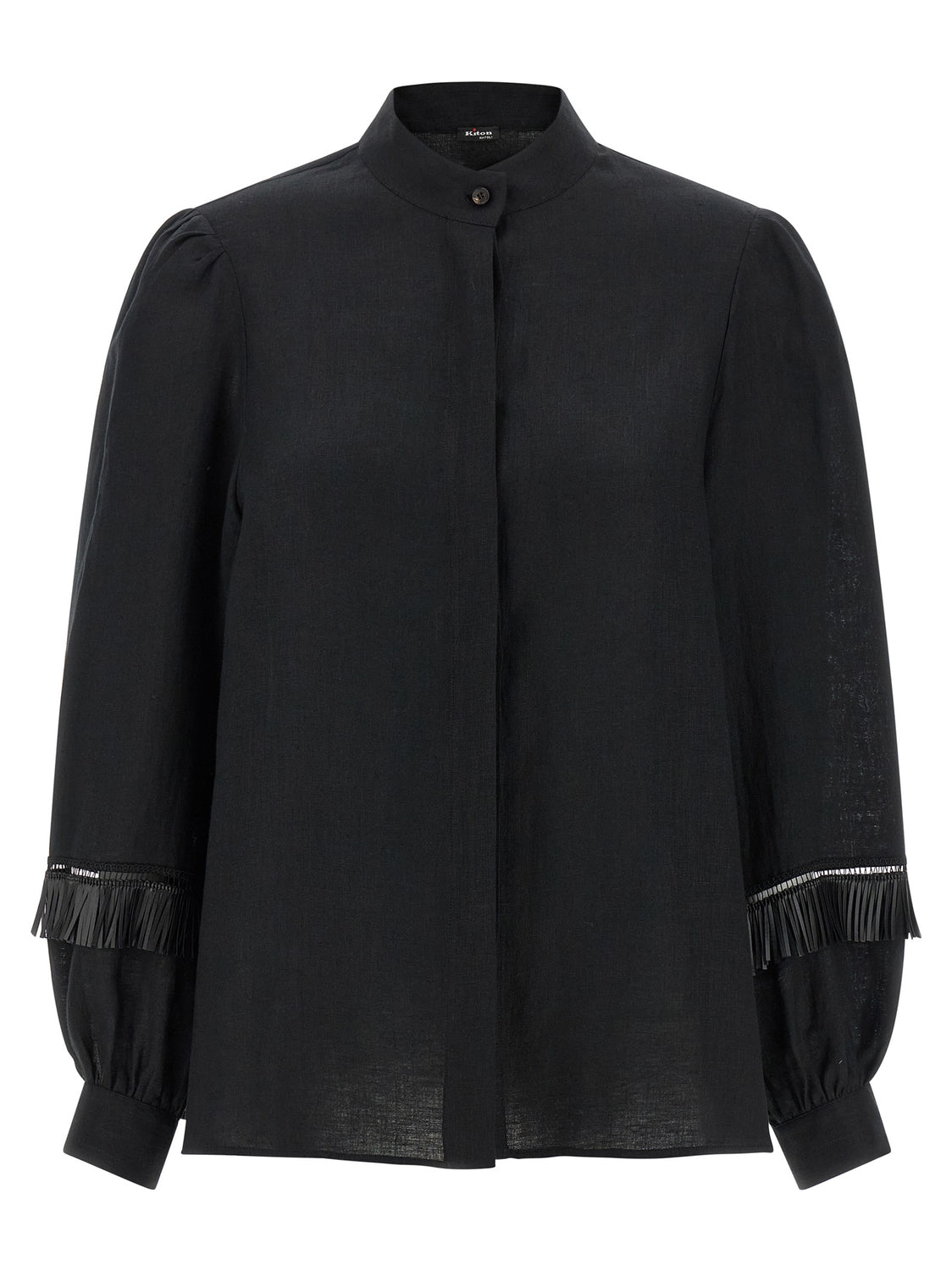 Black Linen Blouse