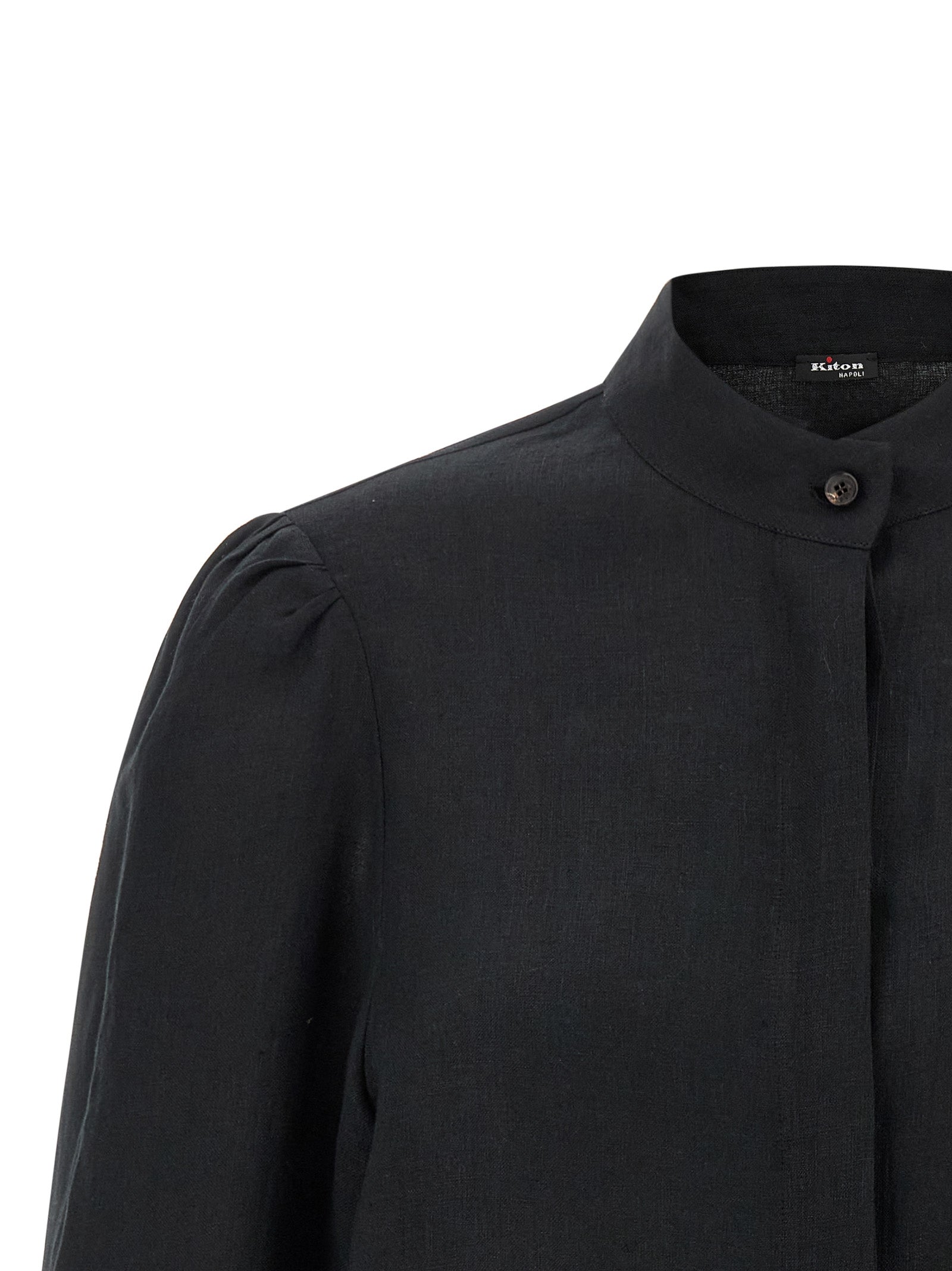 Black Linen Blouse