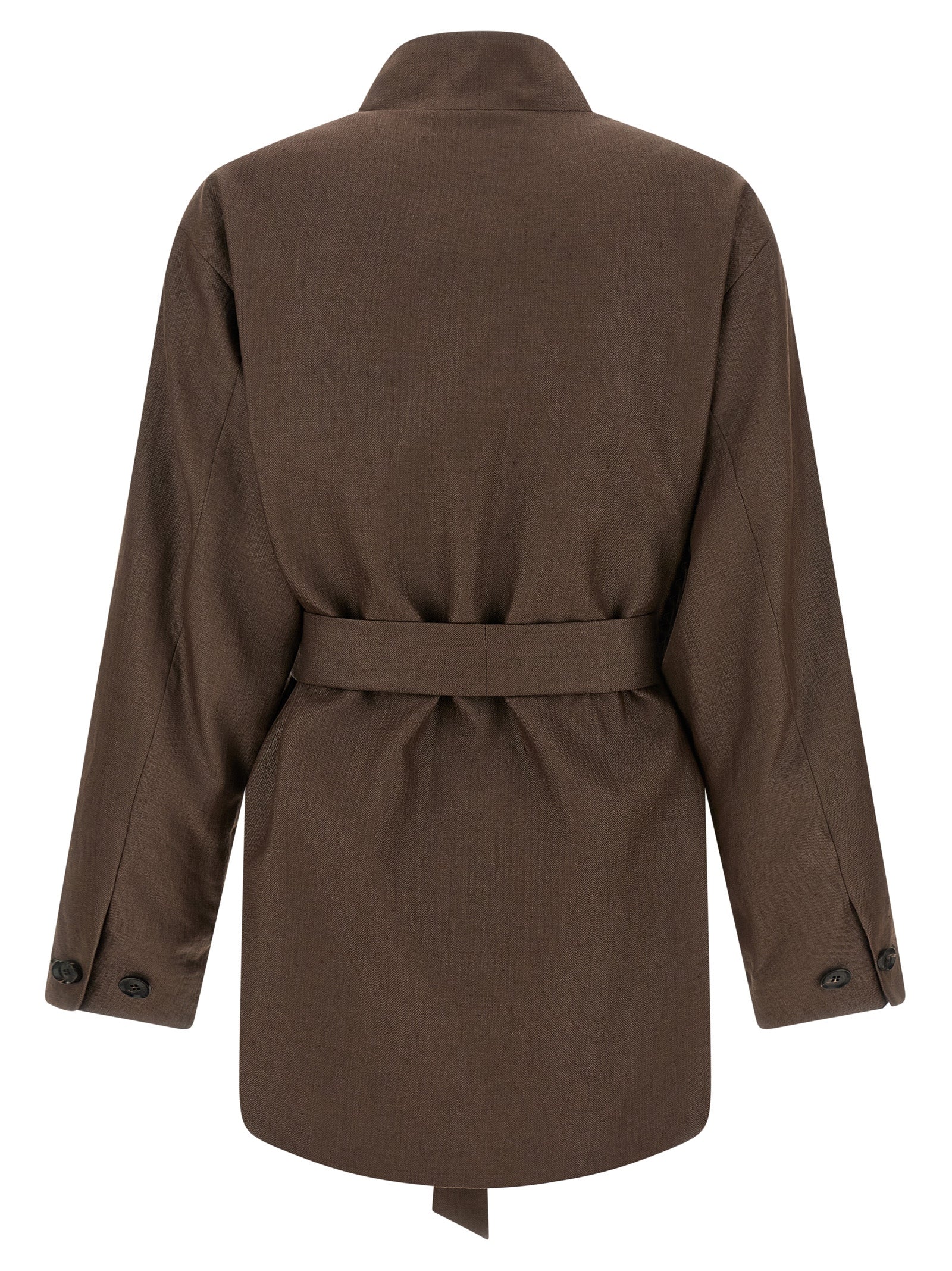 Brown Polyamide Blazer