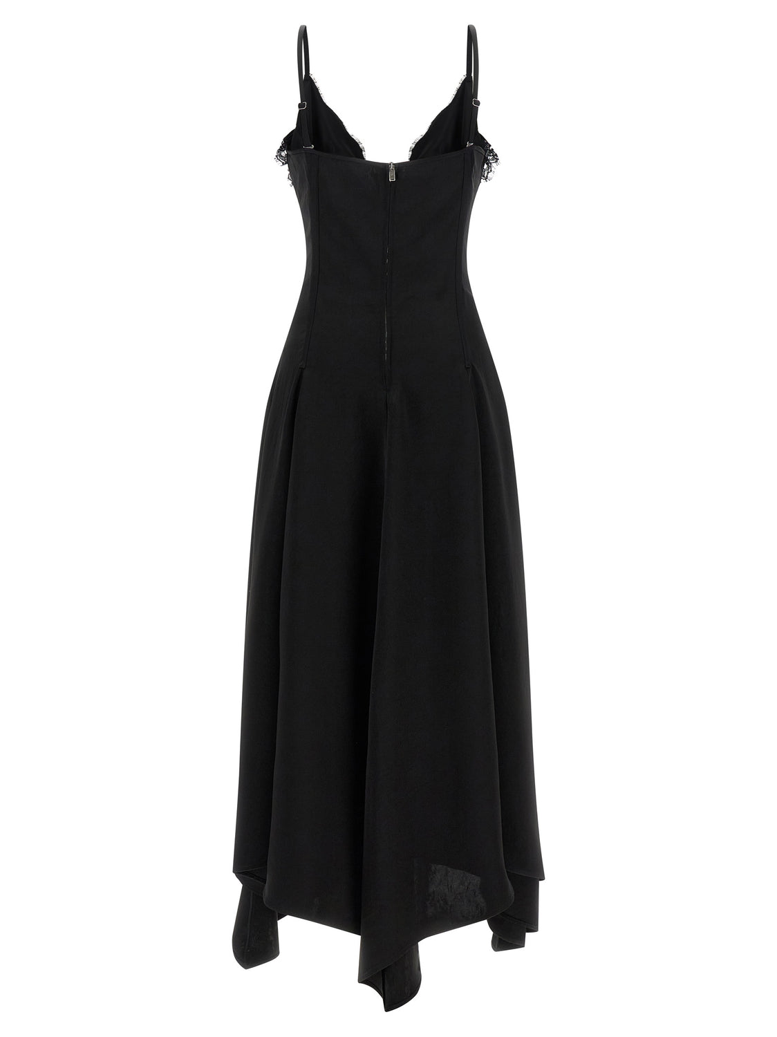 Black Acetate Long Dress