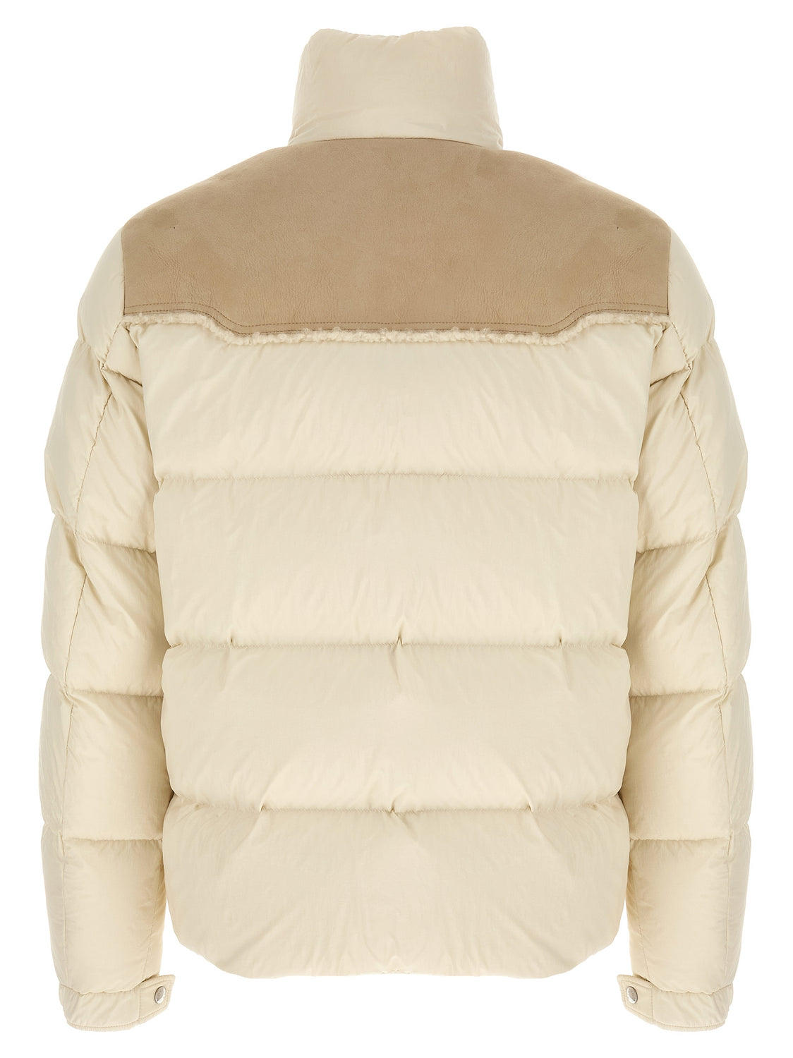Beige Polyamide Full-Length Jacket