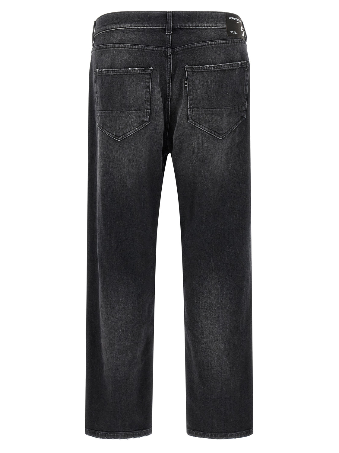 Black Cotton Cropped Jeans