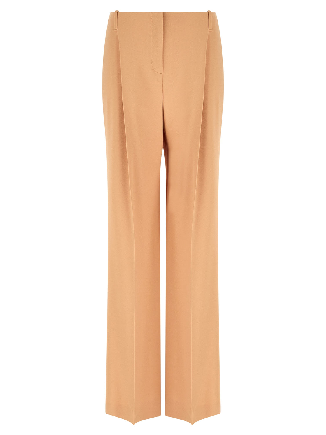 Beige Acetate Casual Pants