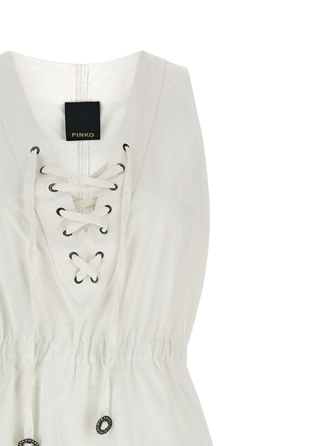 White Cotton Long Dress