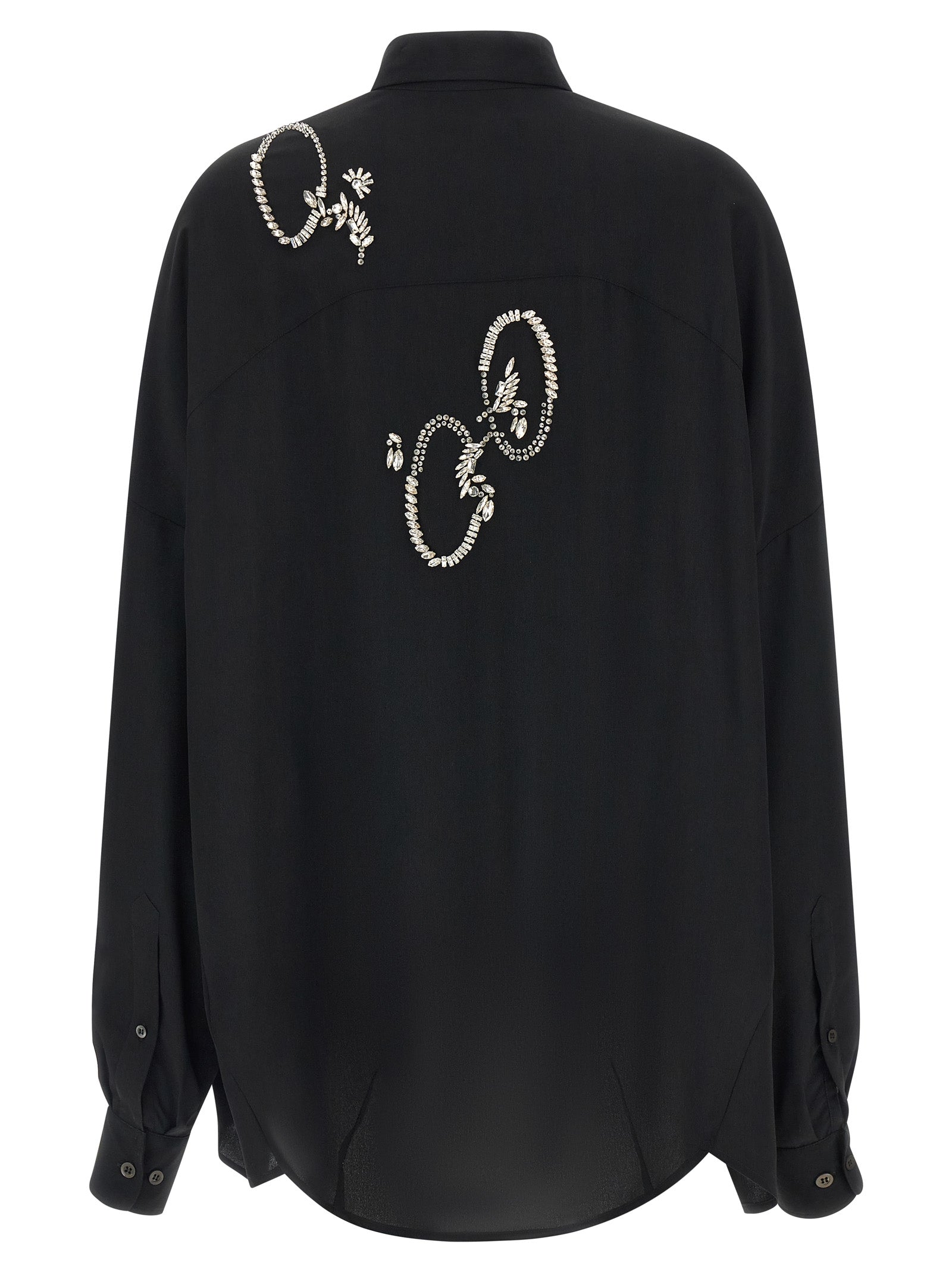 Black Polyester Blouse