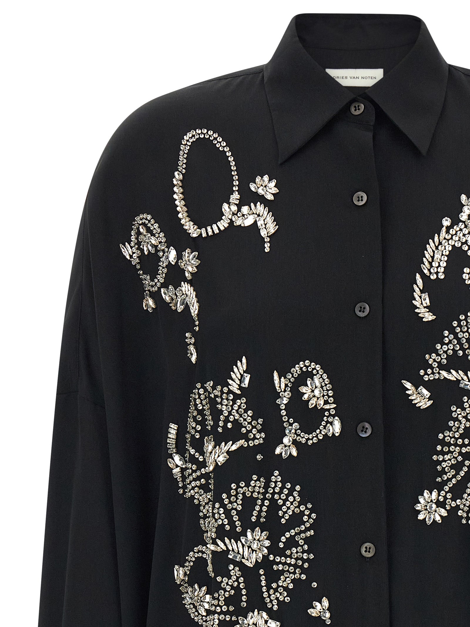 Black Polyester Blouse