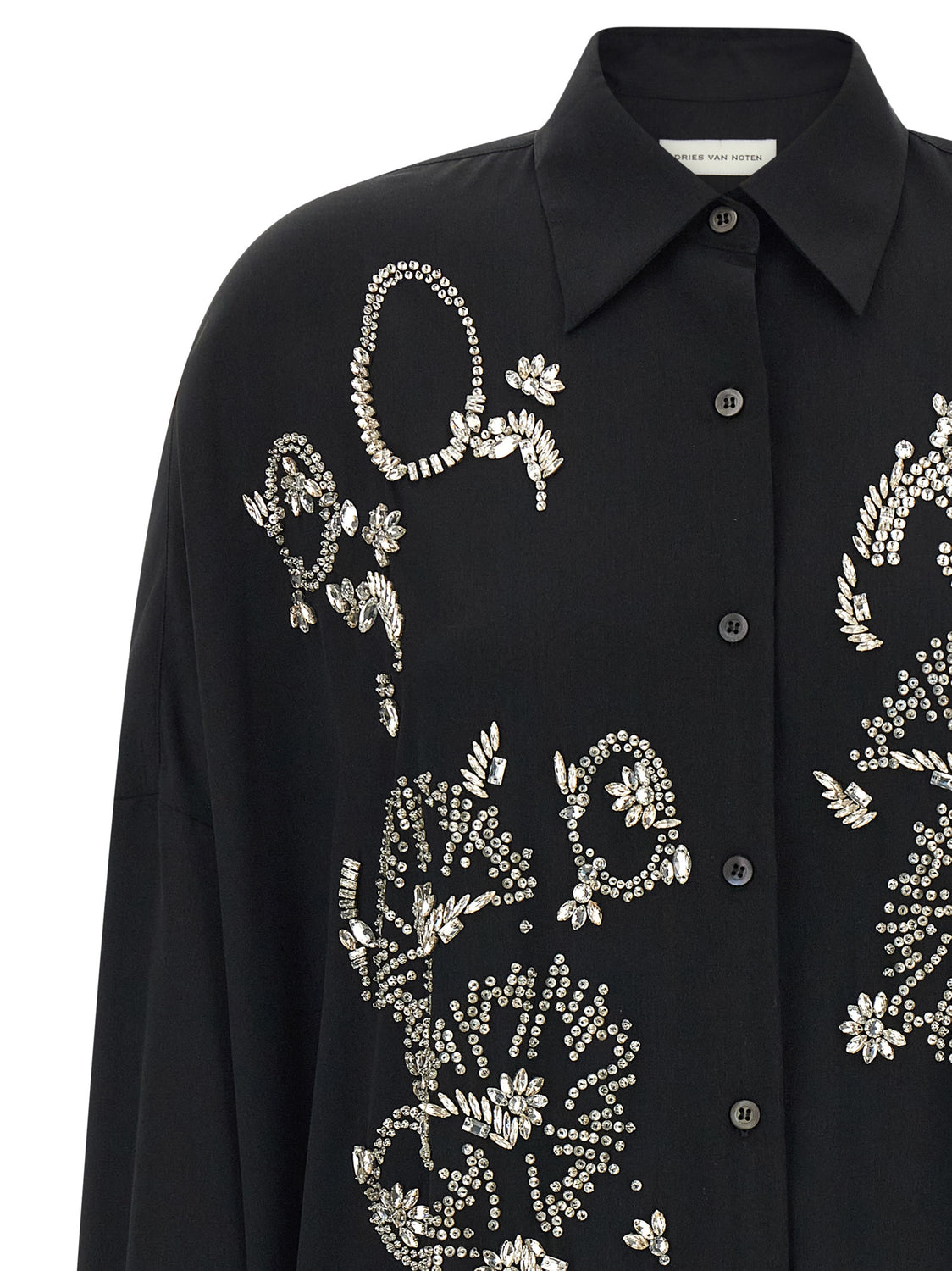 Black Polyester Blouse
