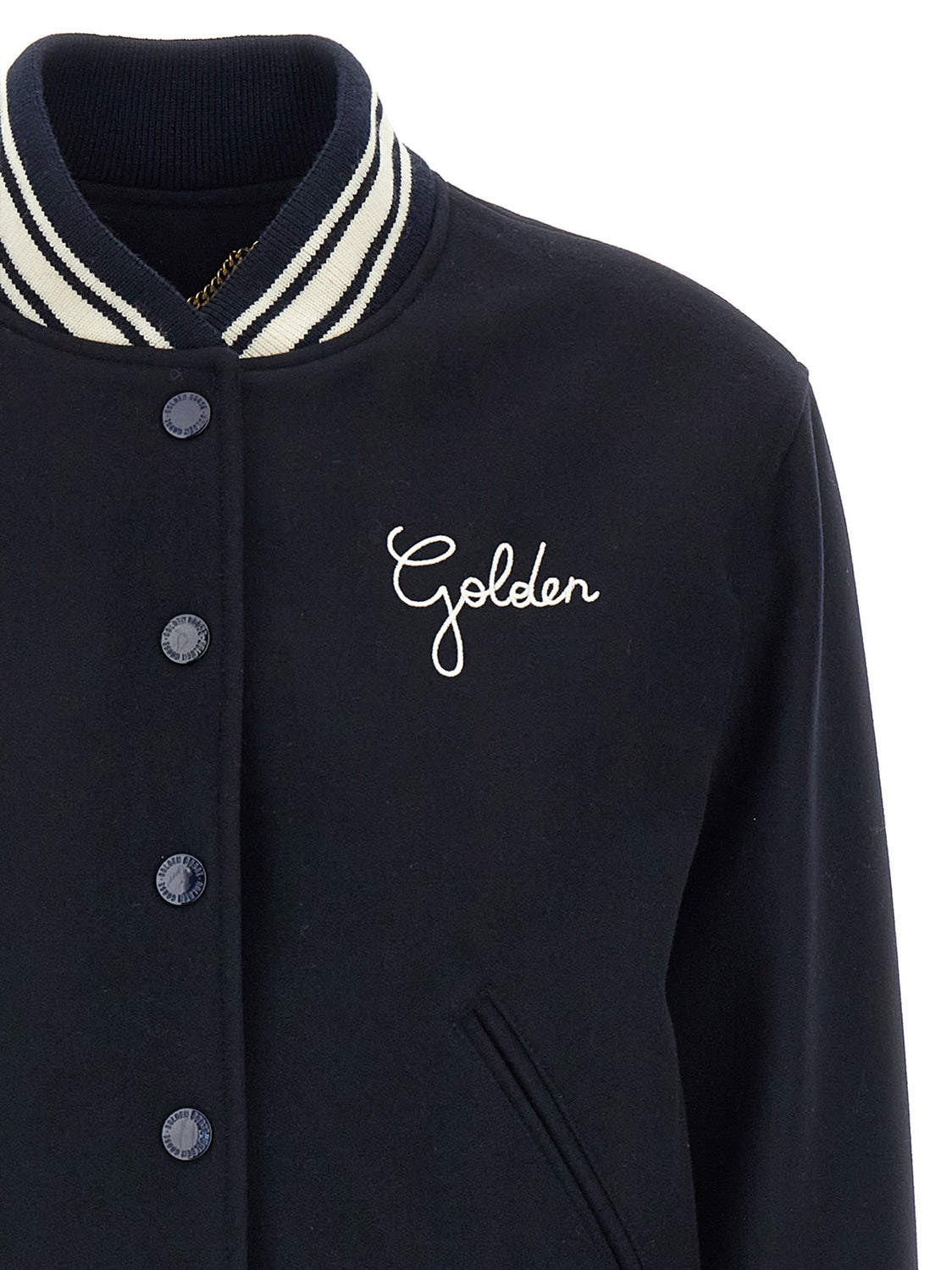 Blue Virgin Wool Bomber