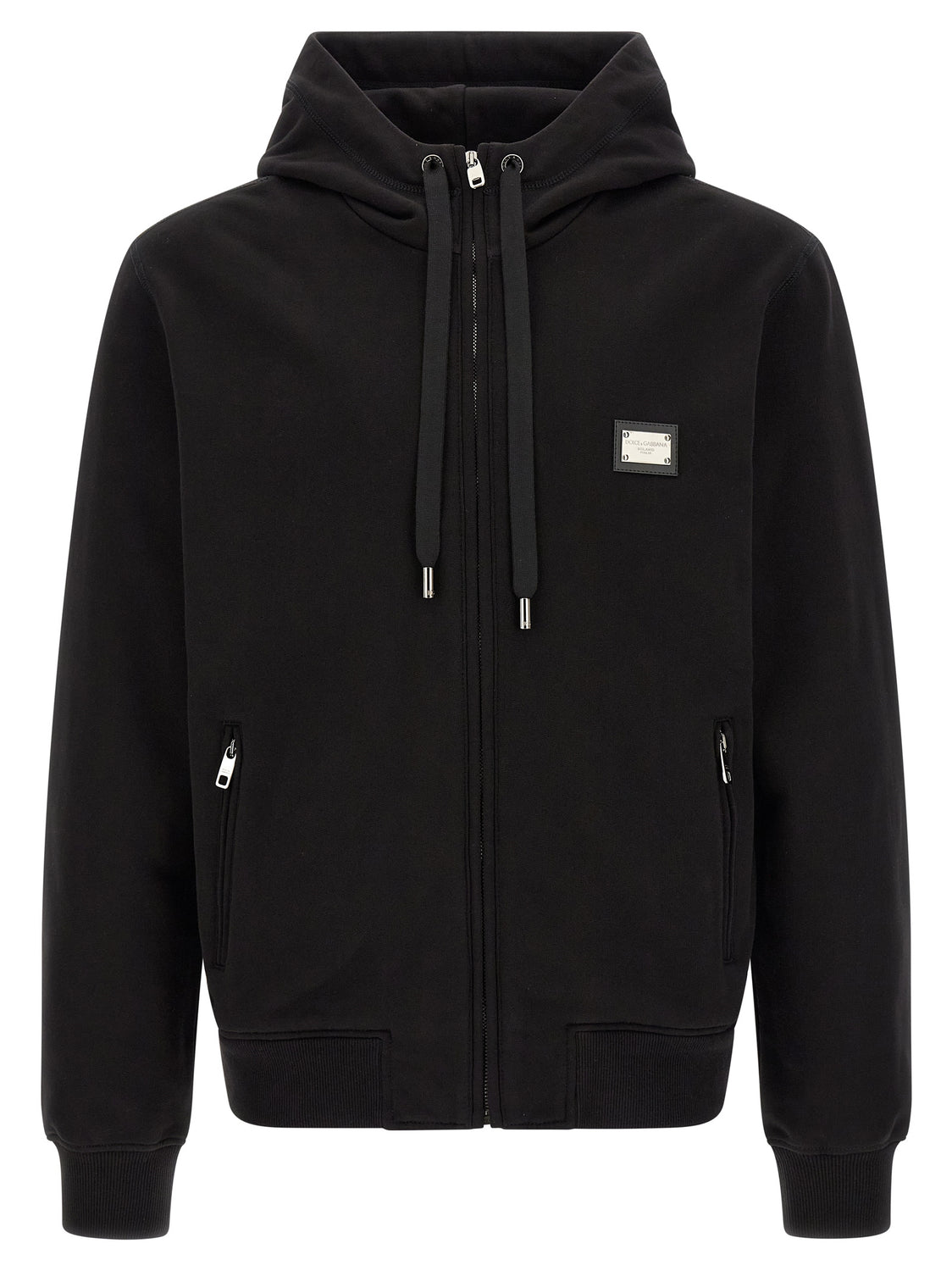Black Cotton Sweatshirt