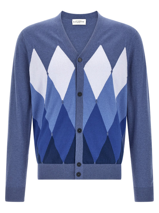 Blue Cotton Cardigan