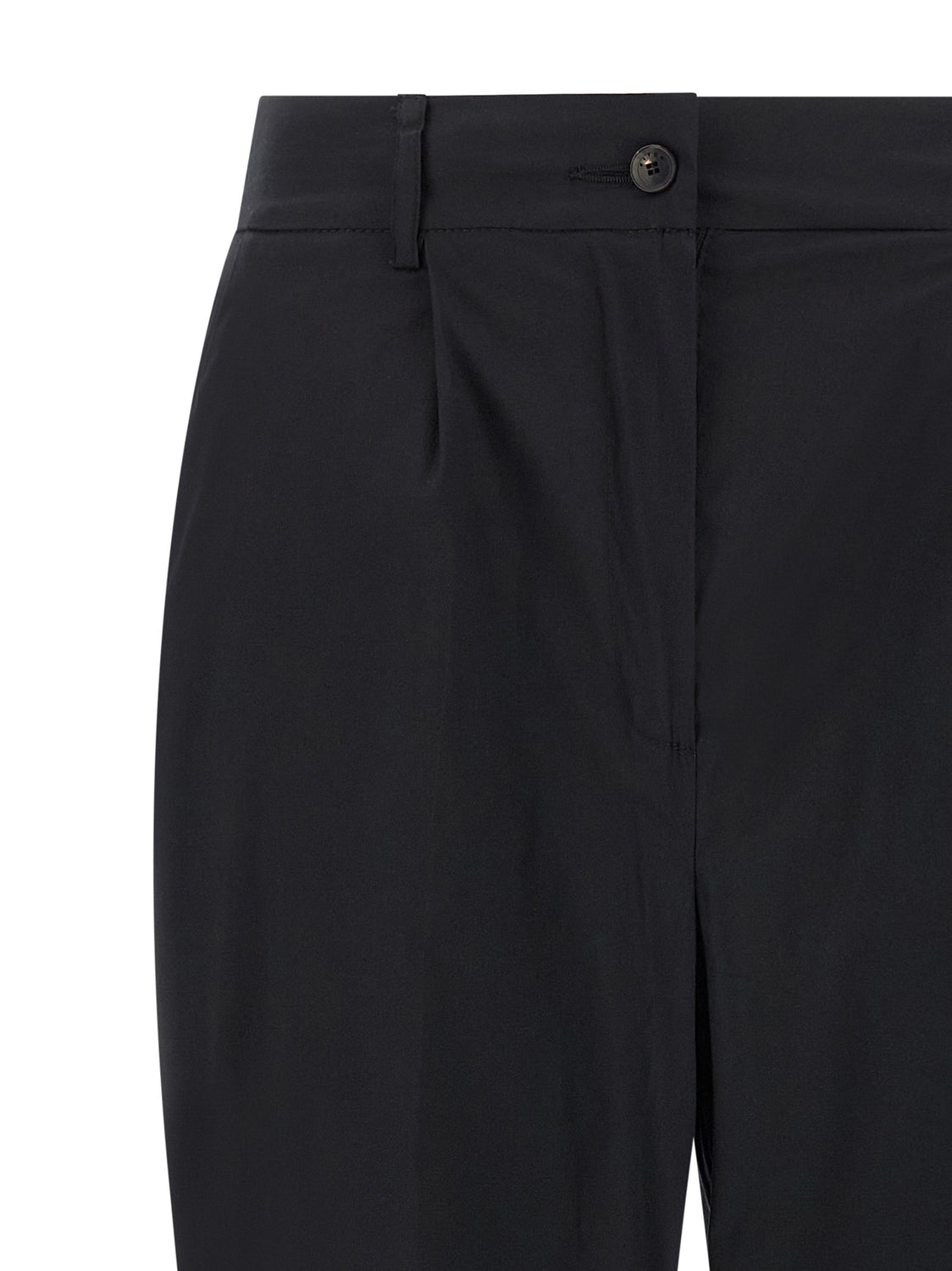 Black Cotton Casual Pants