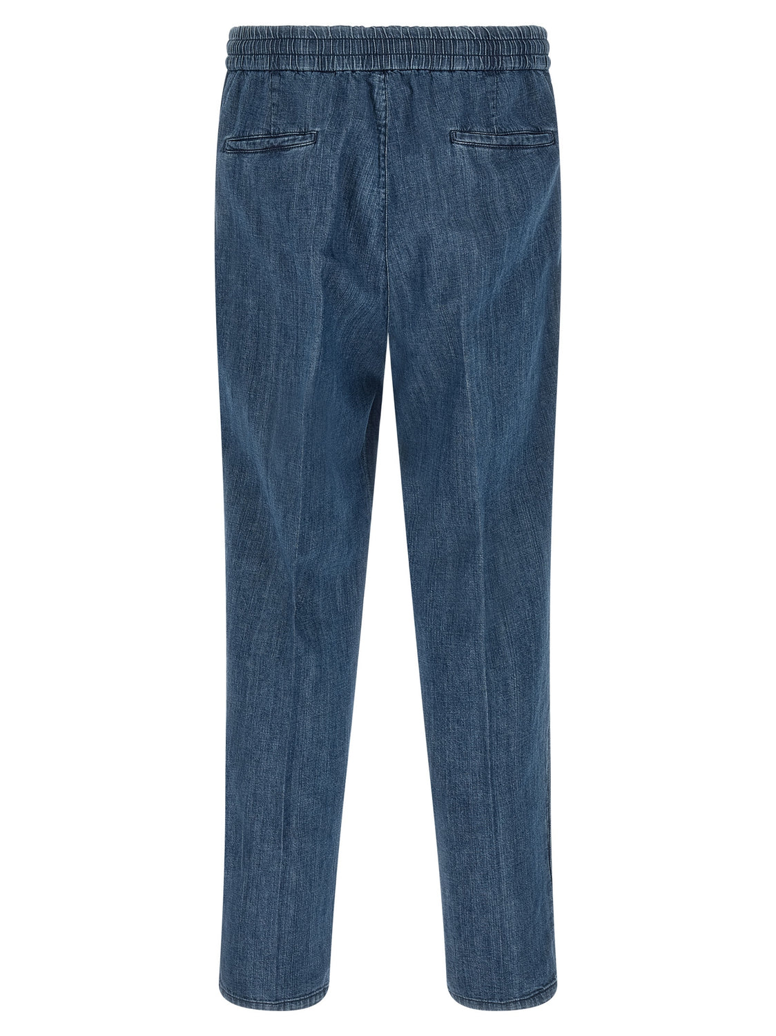Blue Cotton Relaxed Fit Jeans