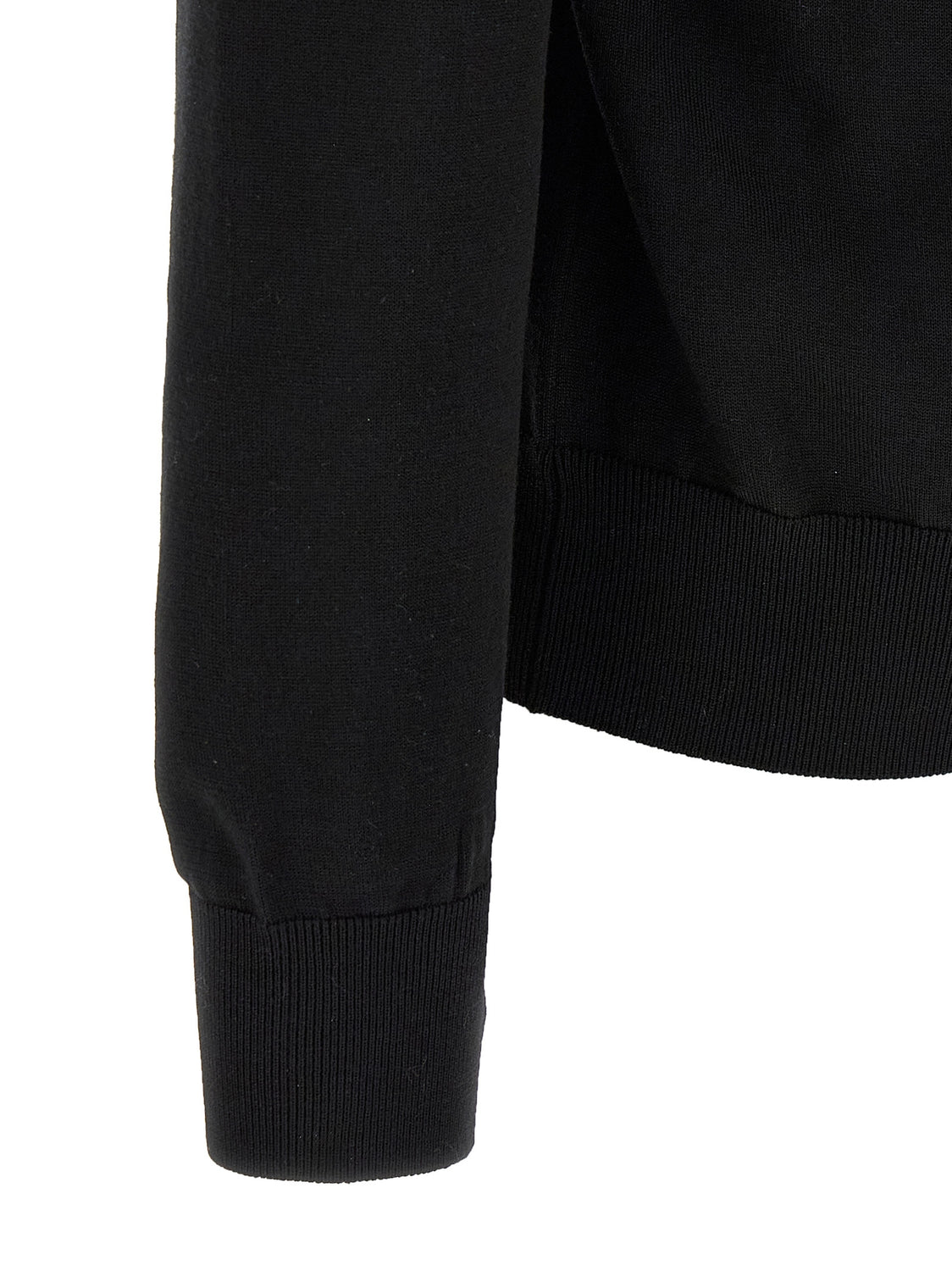 Black Virgin Wool Cardigan