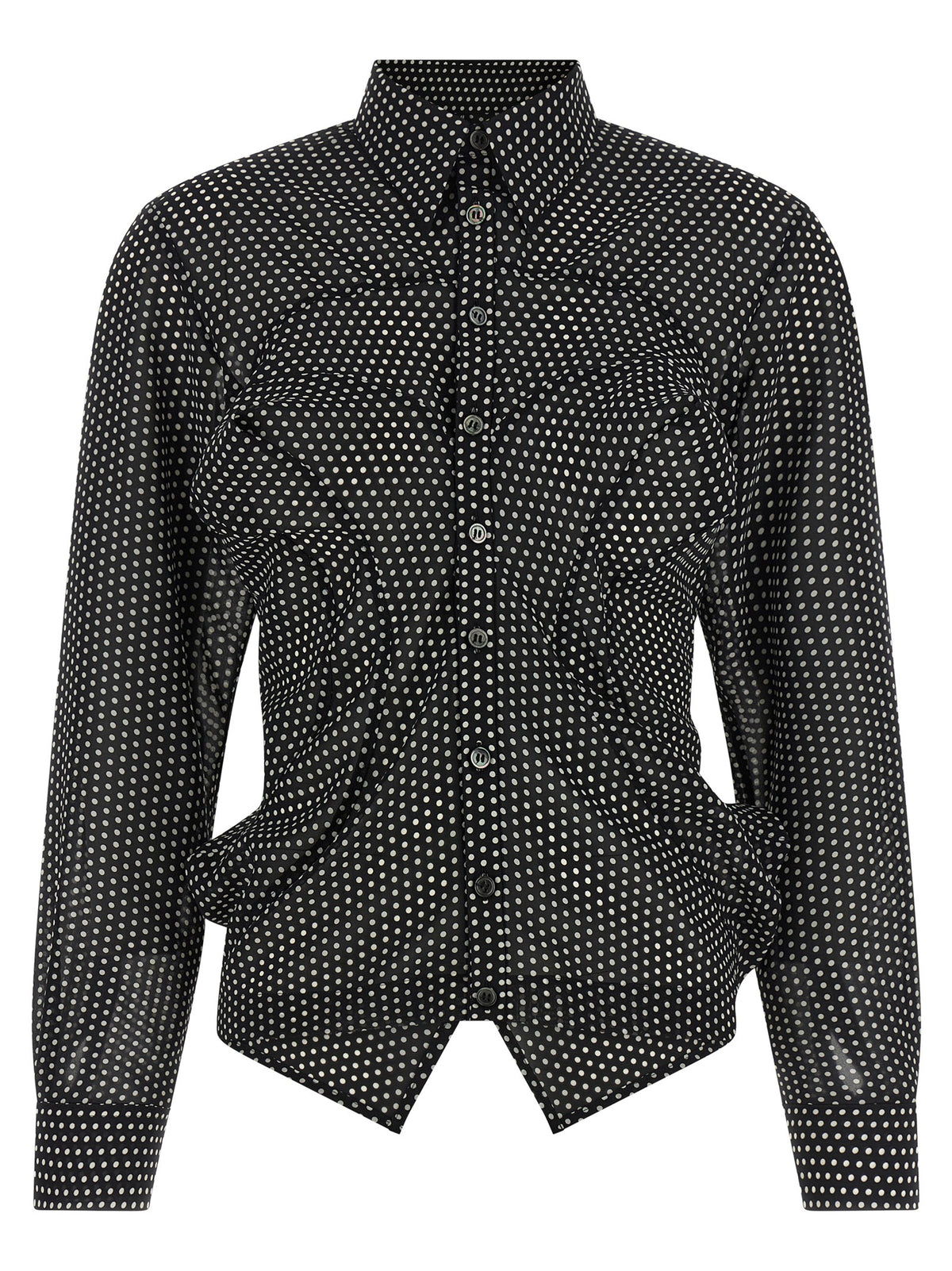 Bicolor Polyester Blouse