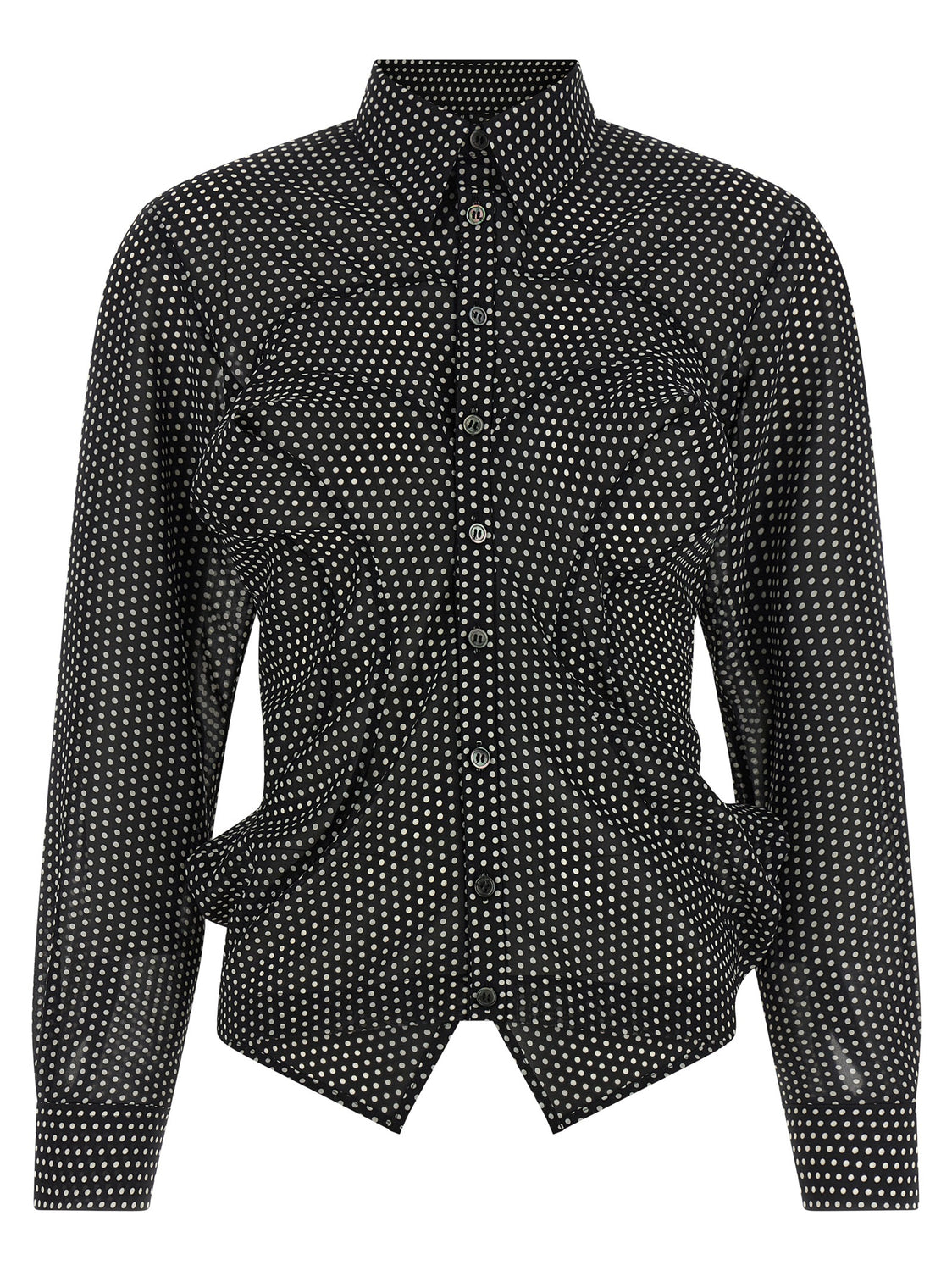 Bicolor Polyester Blouse
