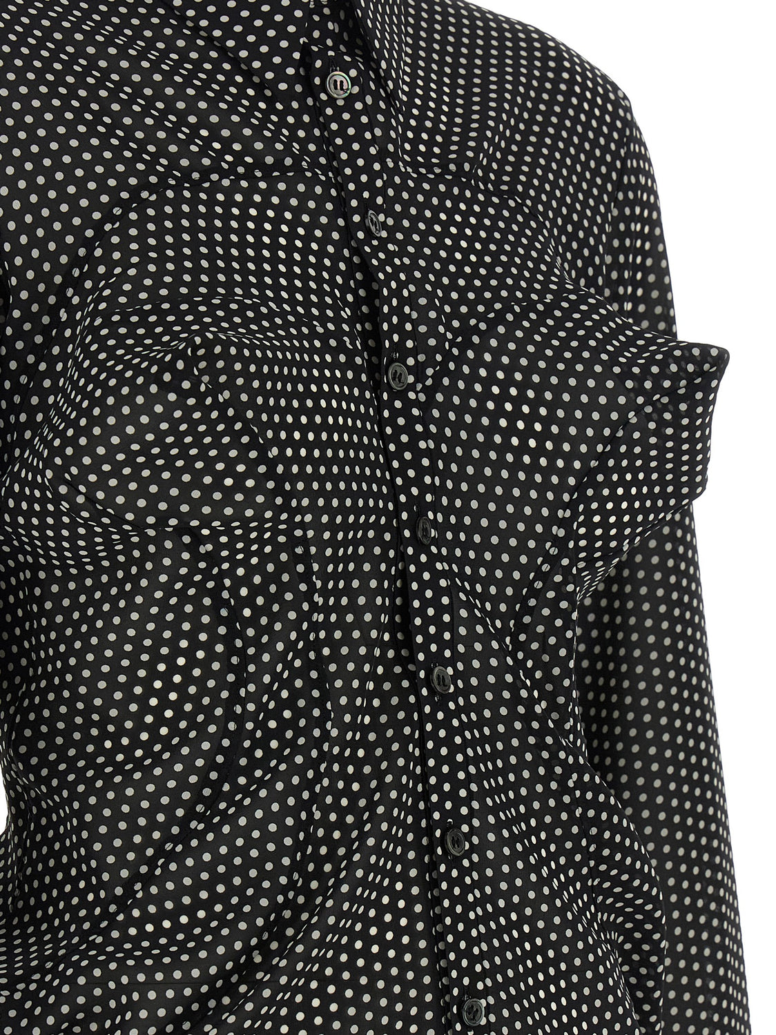 Bicolor Polyester Blouse
