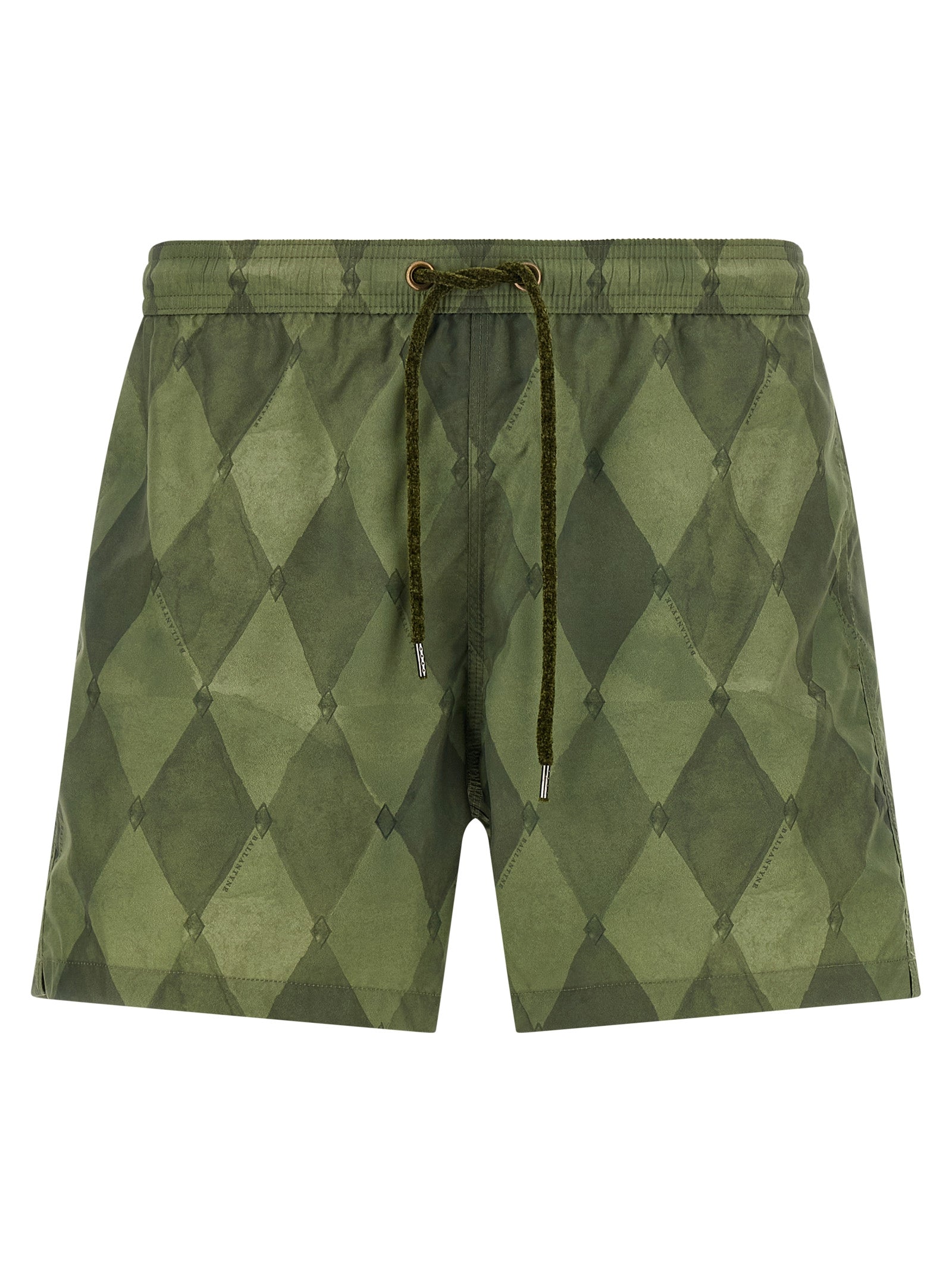 Bicolor Polyester Swim Shorts