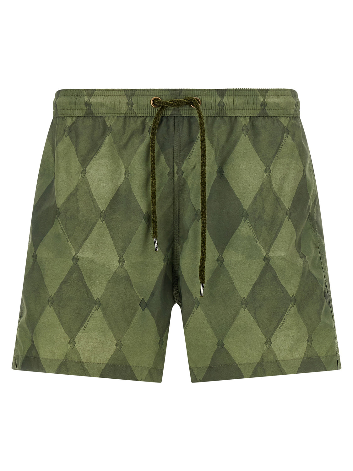 Bicolor Polyester Swim Shorts
