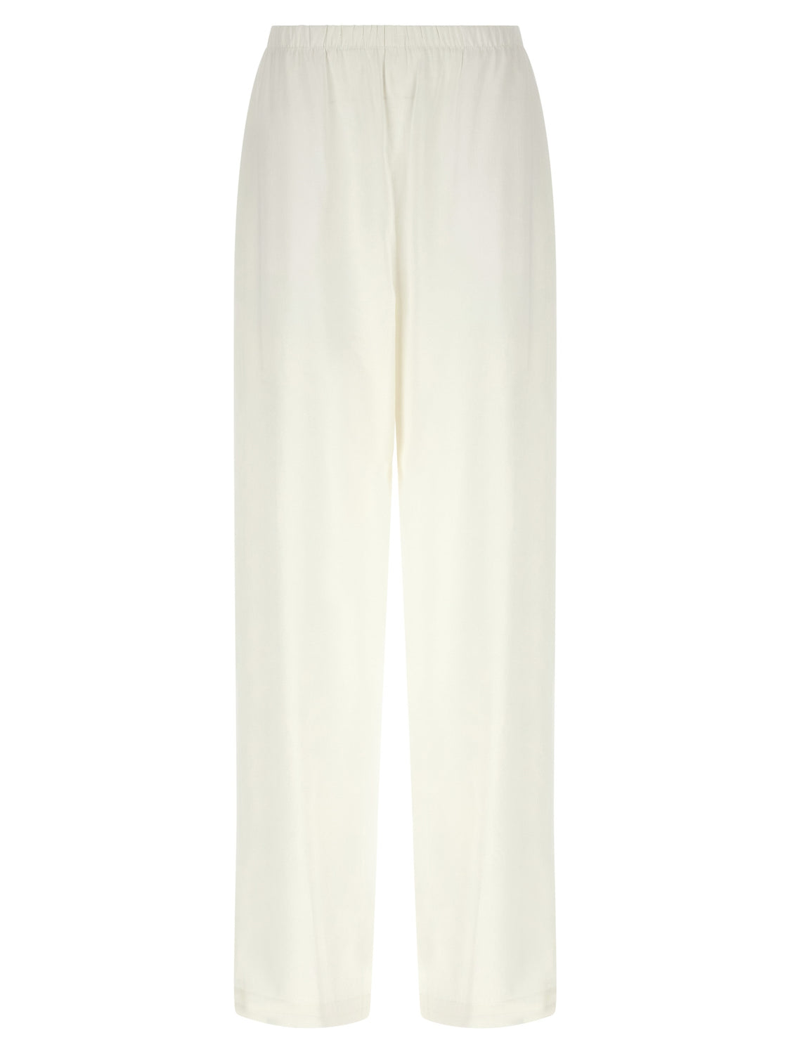 White Linen Casual Pants