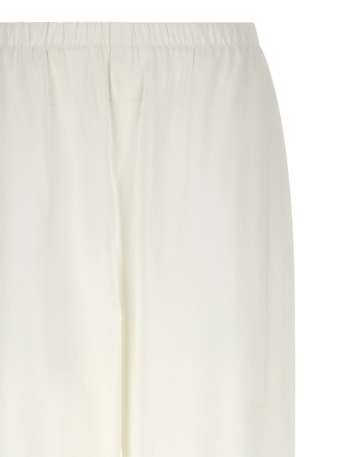 White Linen Casual Pants