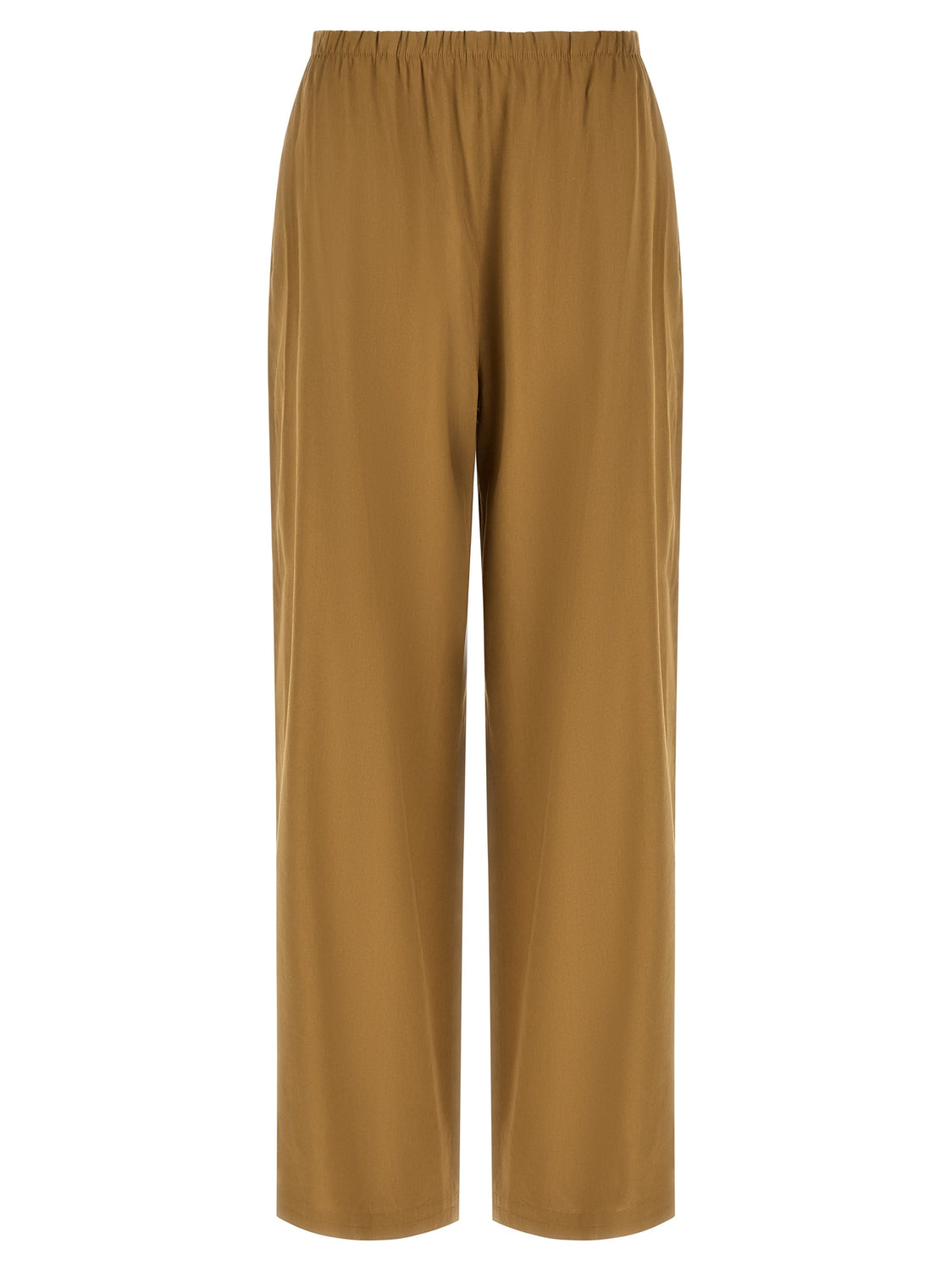 Beige Linen Casual Pants