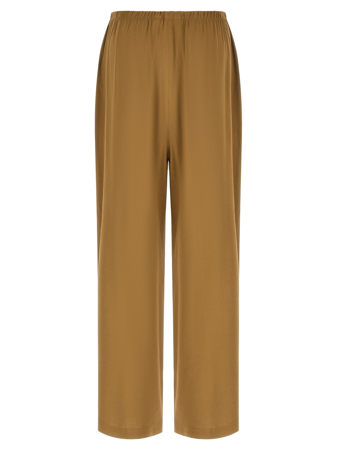 Beige Linen Casual Pants