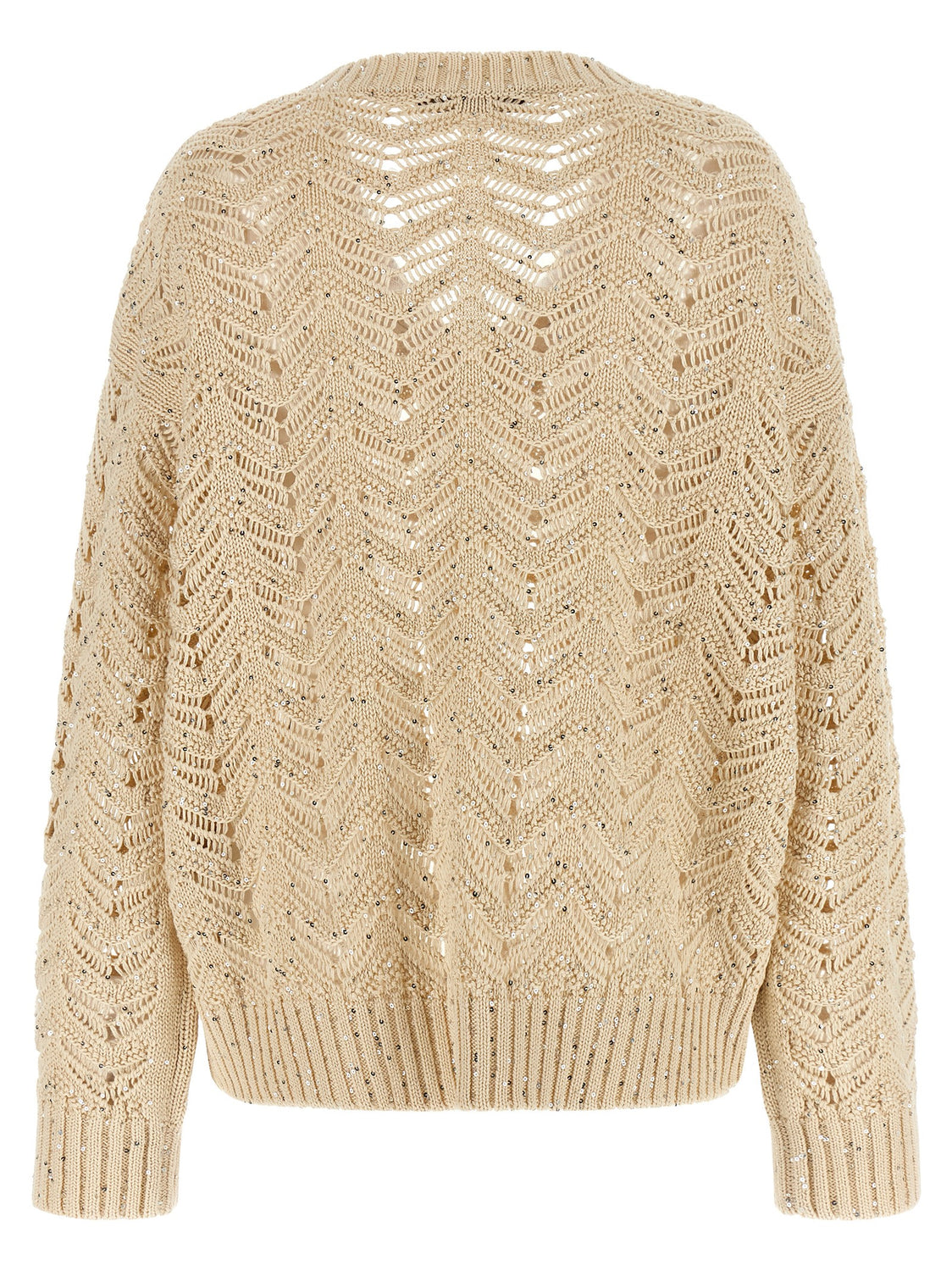 Beige Cotton Cardigan