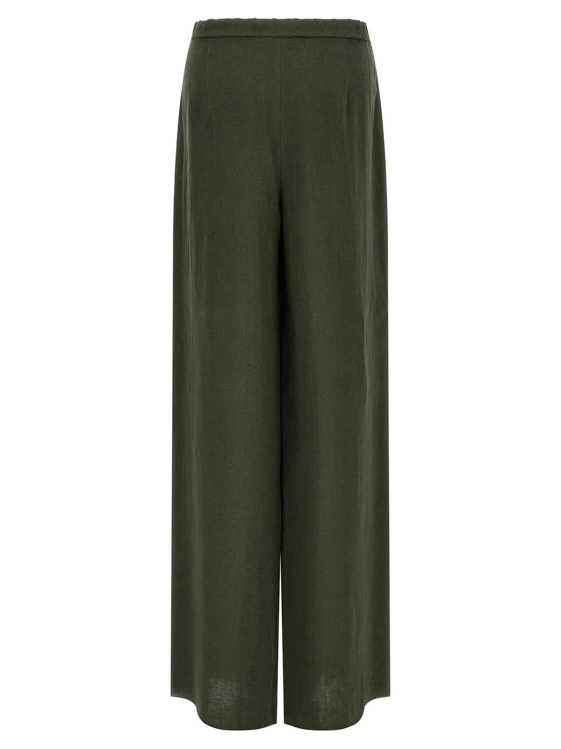 Bicolor Linen Casual Pants