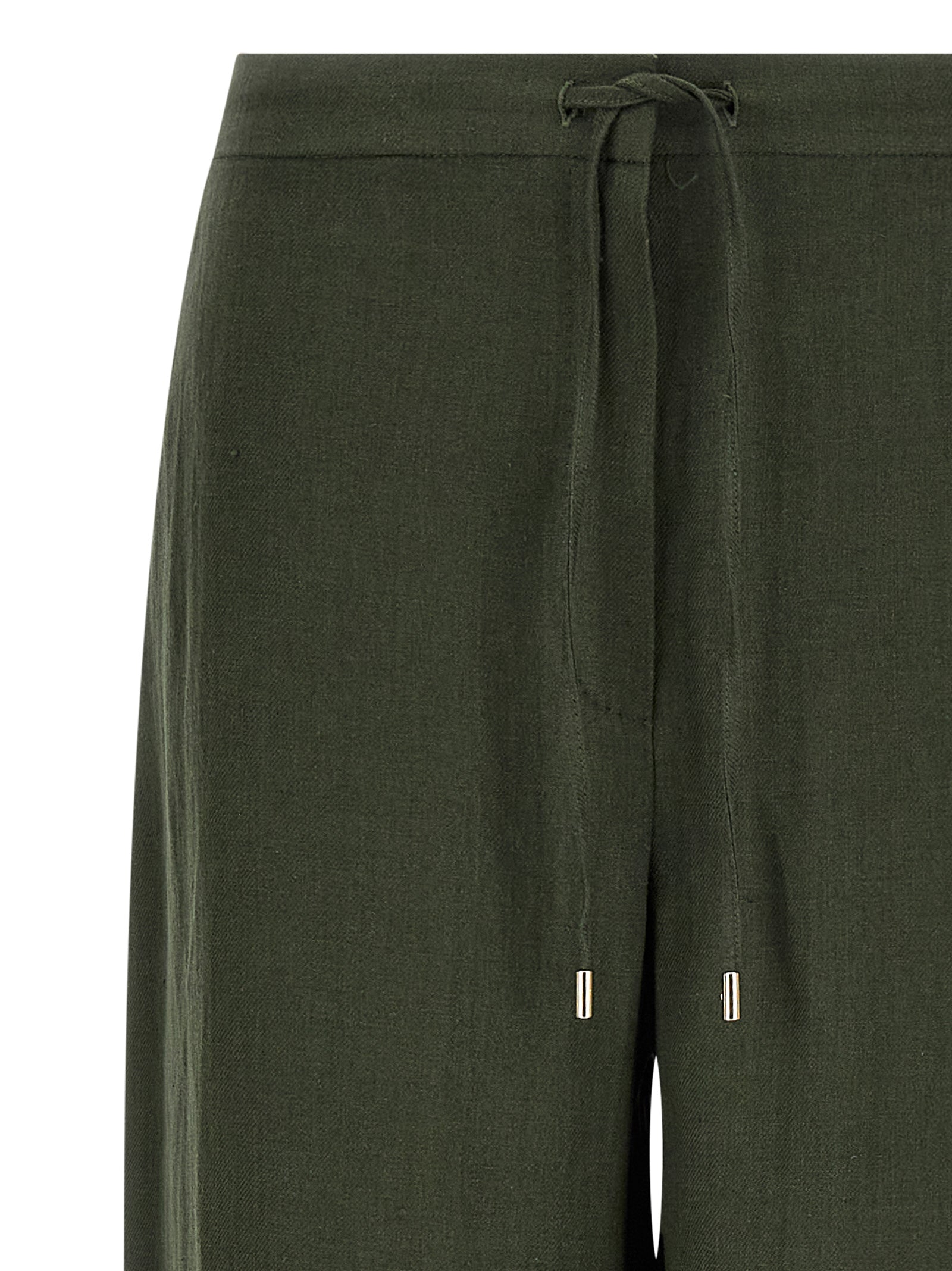 Bicolor Linen Casual Pants