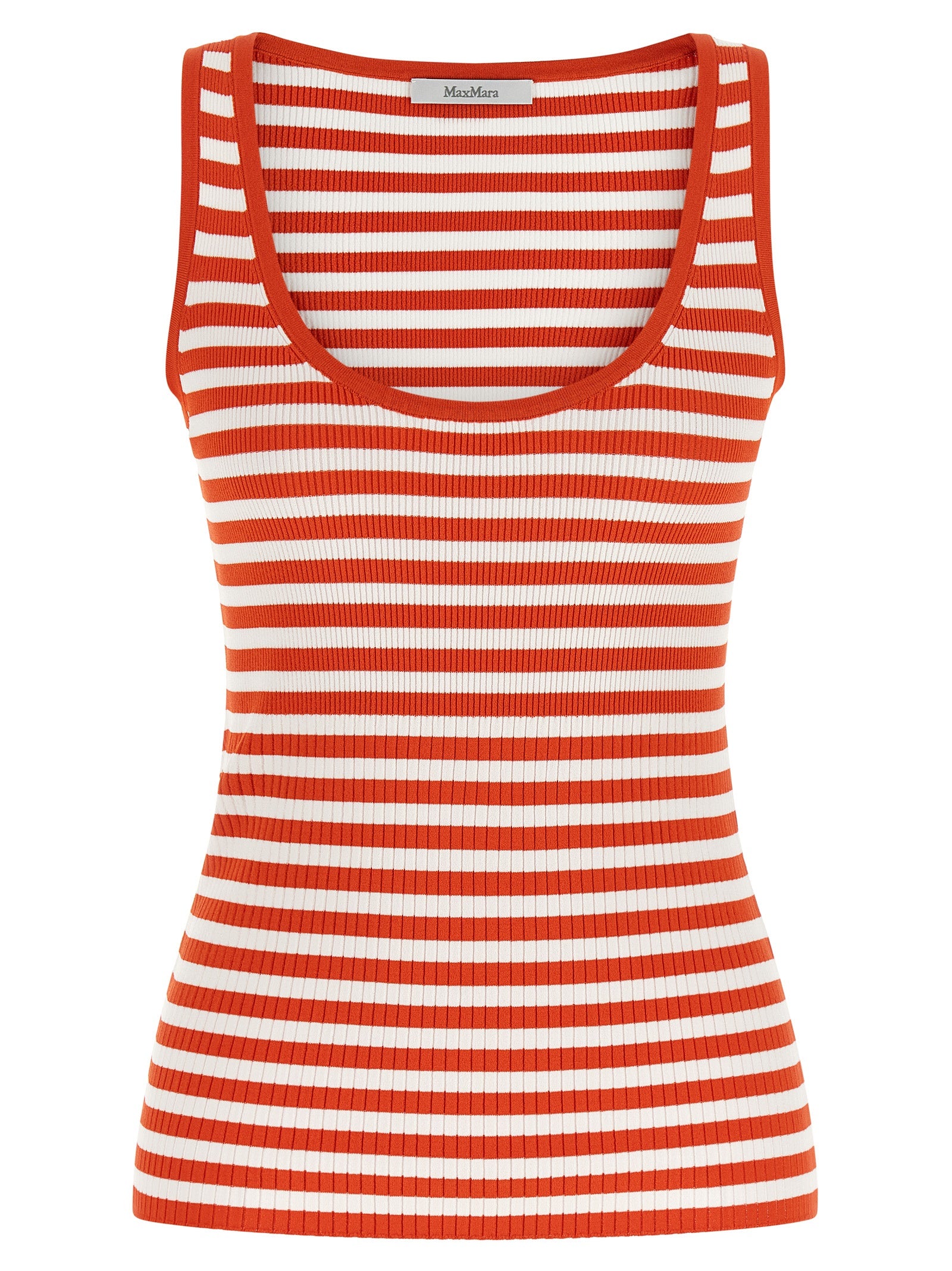 Multicolor Viscose Sleeveles T-Shirt