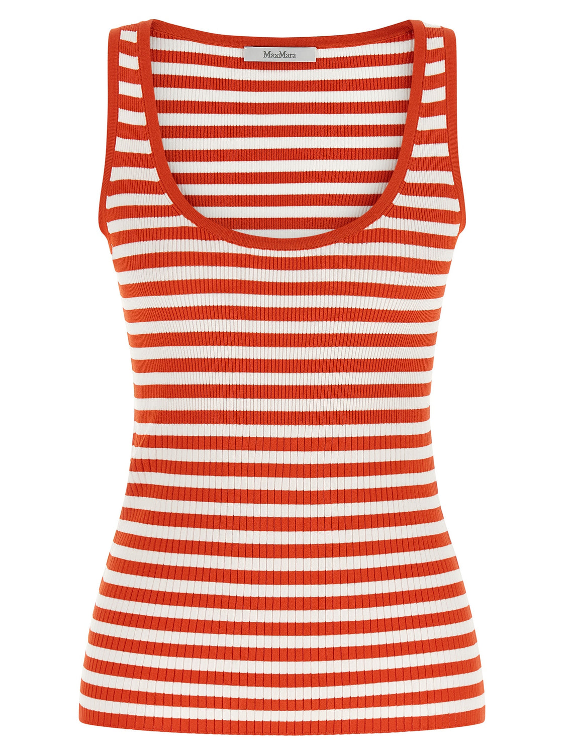 Multicolor Viscose Sleeveles T-Shirt
