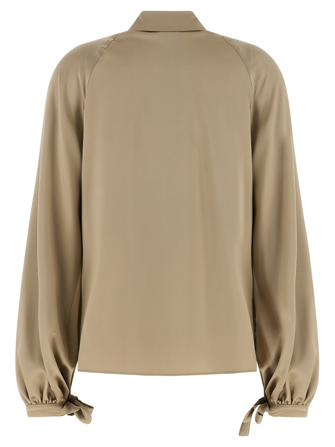 Beige Silk Blouse